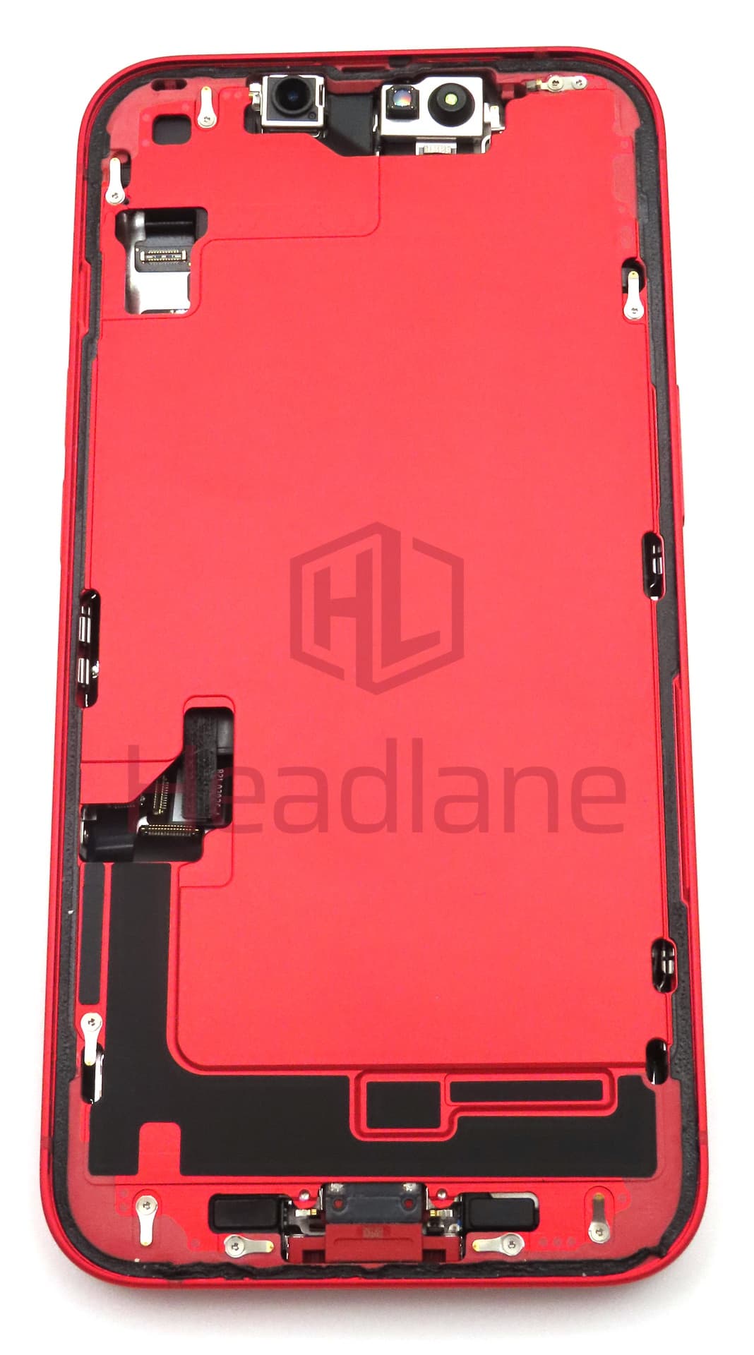 iPhone 14 Back / Battery Cover + Small Parts - Red (Pulled - Grade A) - view 2
