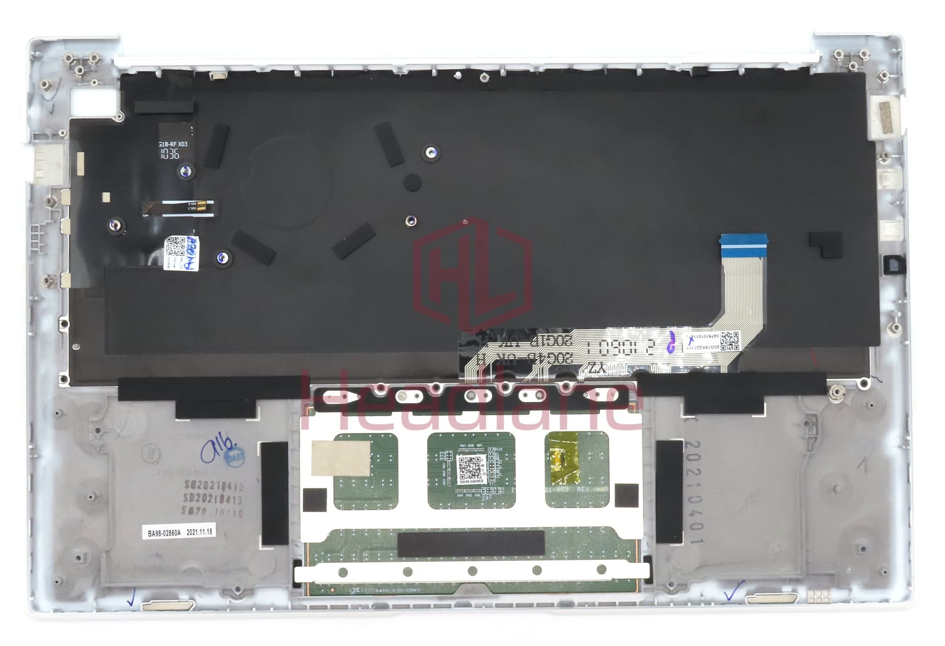 Samsung NP930XDB Galaxy Book Pro Top Cover + Keyboard + Touchpad - White (UK QWERTY) - view 2