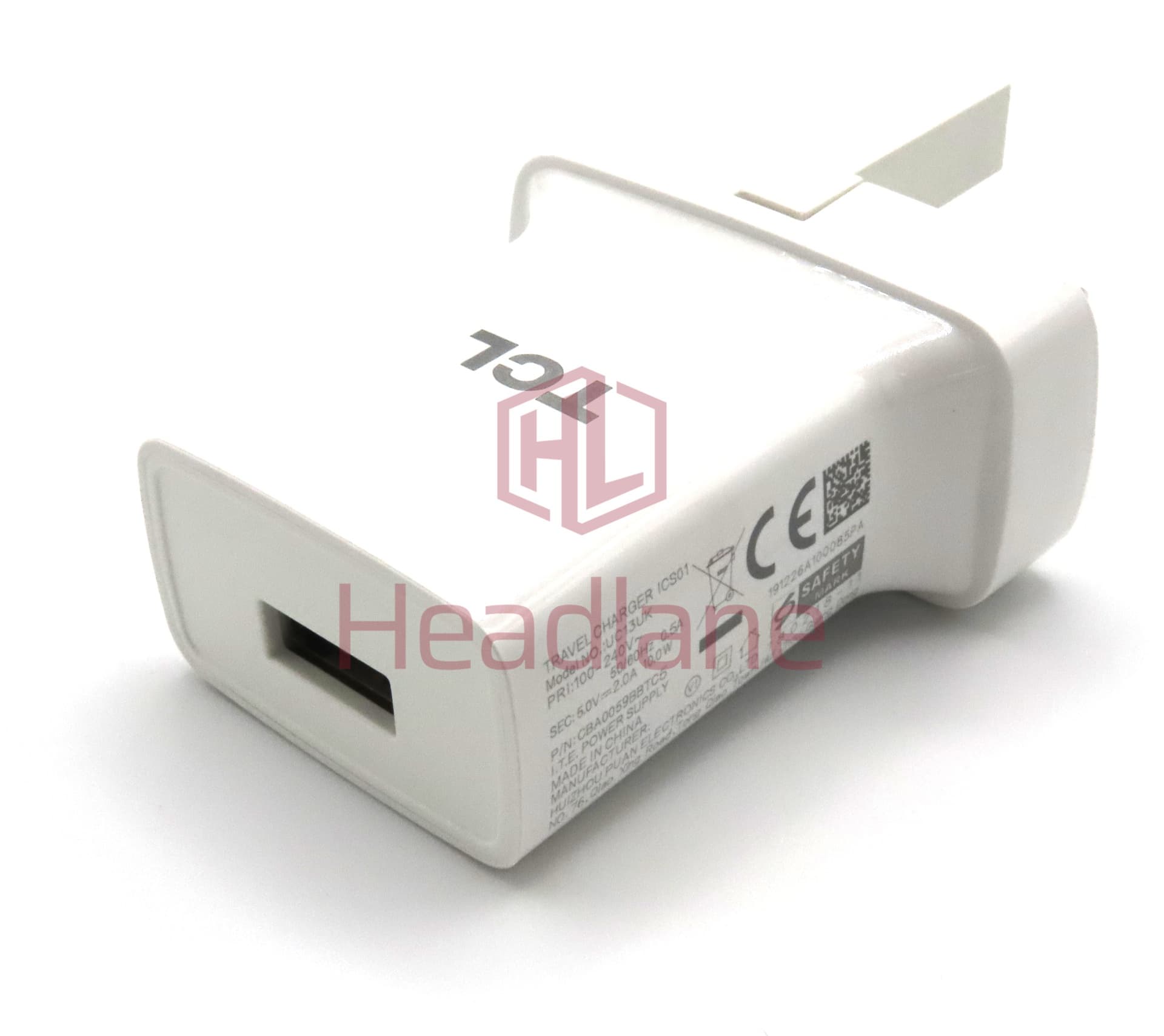 TCL ICS01 UC13UK 10W 5V 2A USB-A Charger Head - White (UK 3 Pin) - view 2