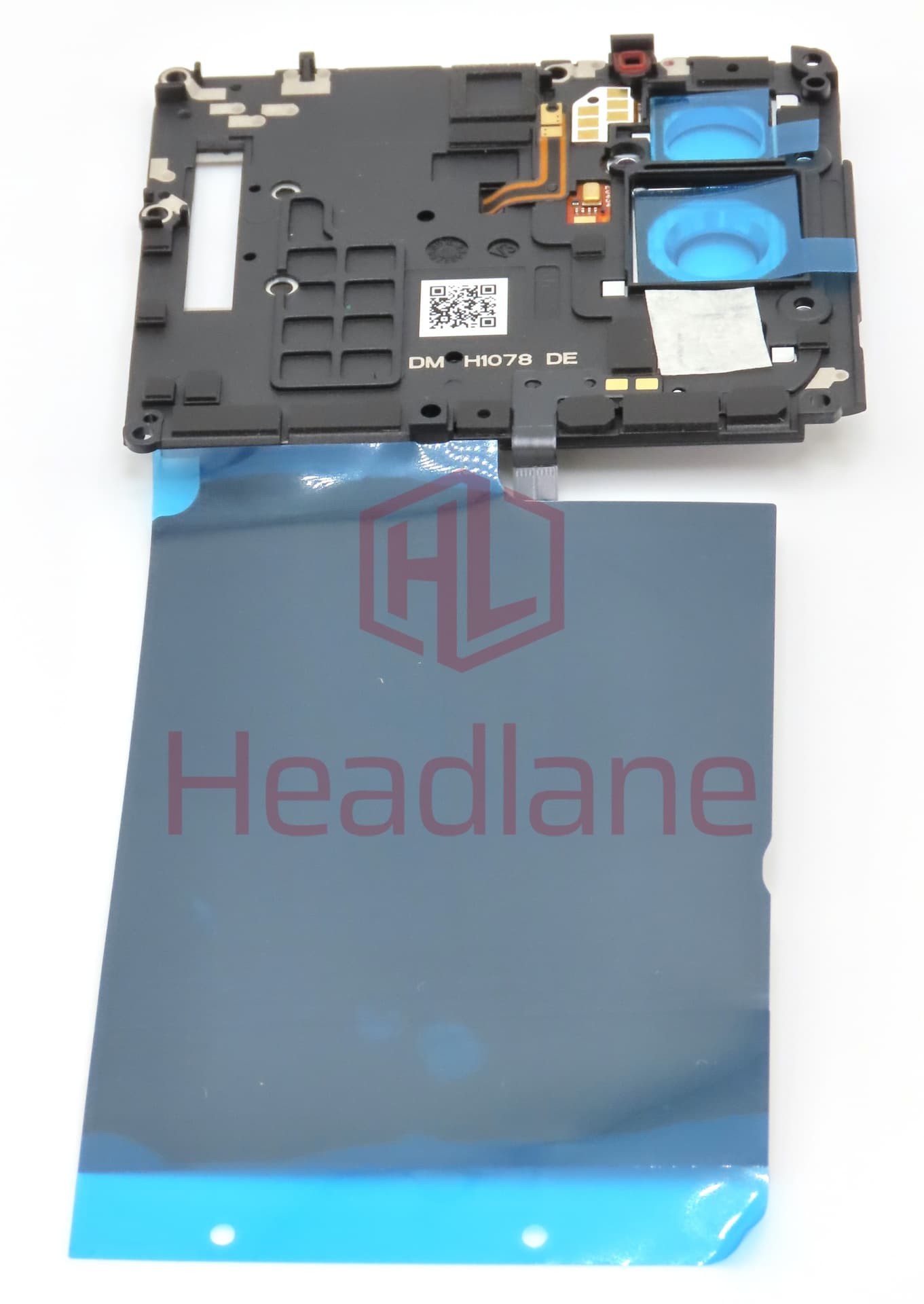 Motorola XT2201 Edge 30 Pro Top Cover + NFC Antenna + Wireless Charging Coil - White - view 2