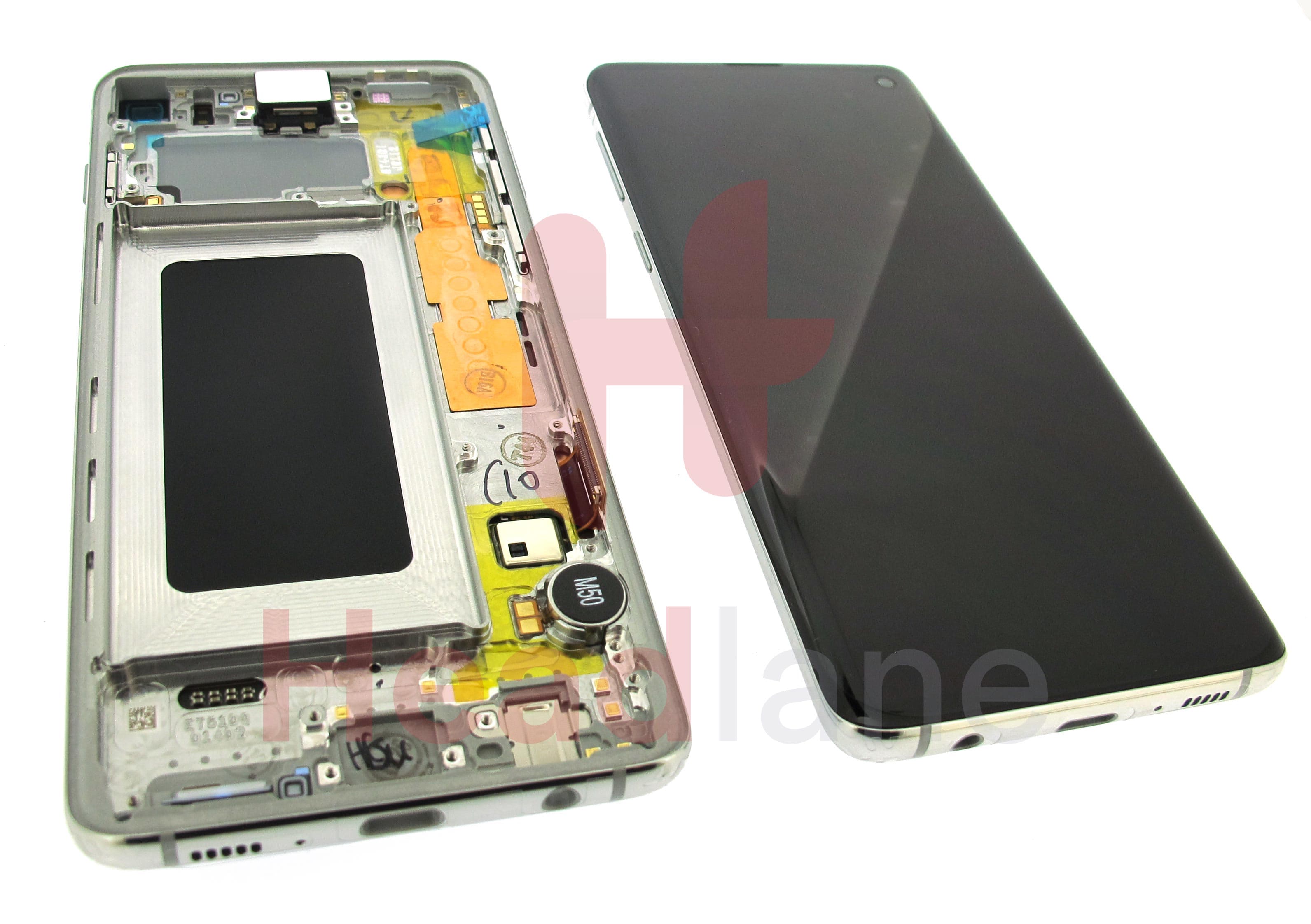 Samsung SM-G973 Galaxy S10 LCD Display / Screen + Touch - Prism White - view 2