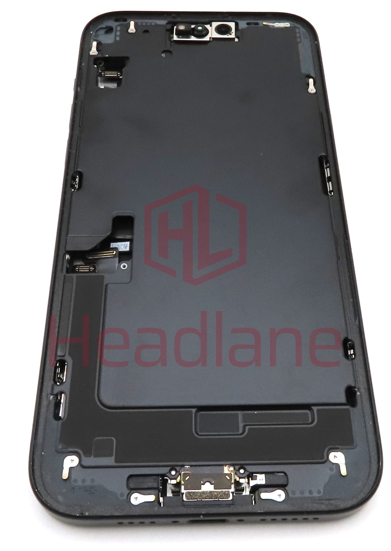 iPhone 15 Plus Back / Battery Cover + Small Parts - Black (Pulled - Grade A) 2