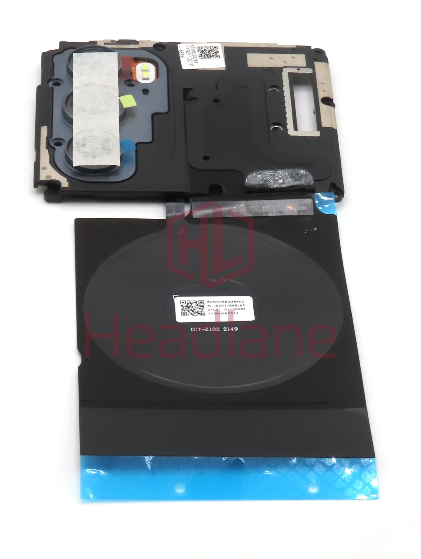 Motorola XT2201 Edge 30 Pro Top Cover + NFC Antenna + Wireless Charging Coil - Black - view 2