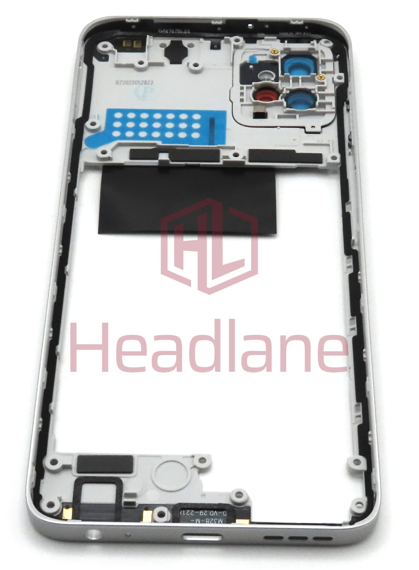 Motorola XT2235 Moto G32 Middle Cover / Chassis - Silver - view 2