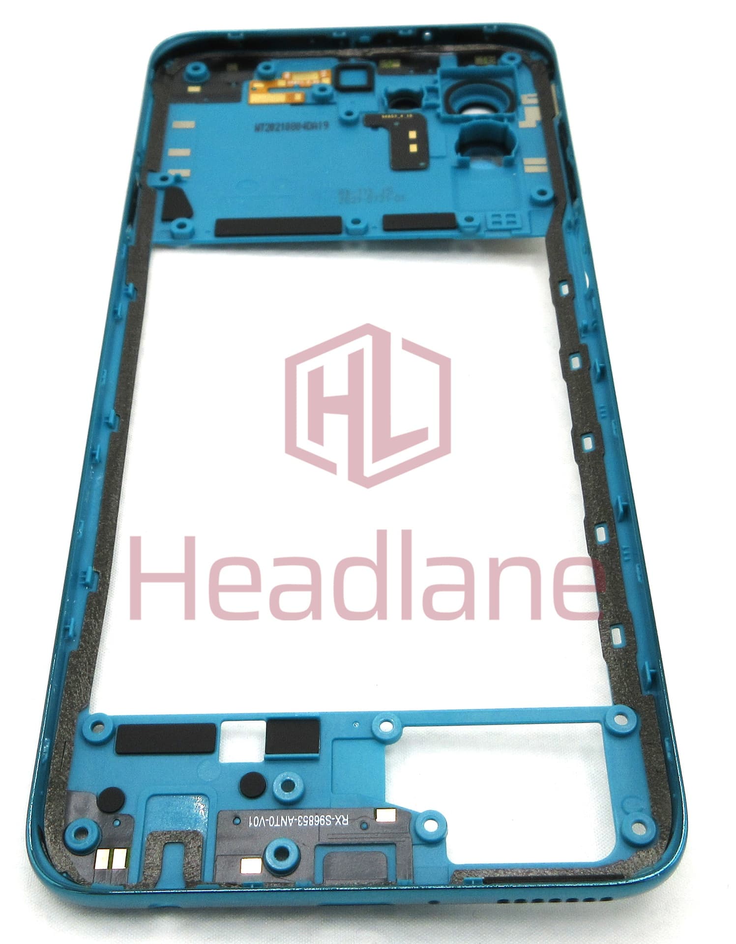 Motorola XT2139 Moto Edge 20 Lite Middle Cover / Chassis - Blue / Green - view 2