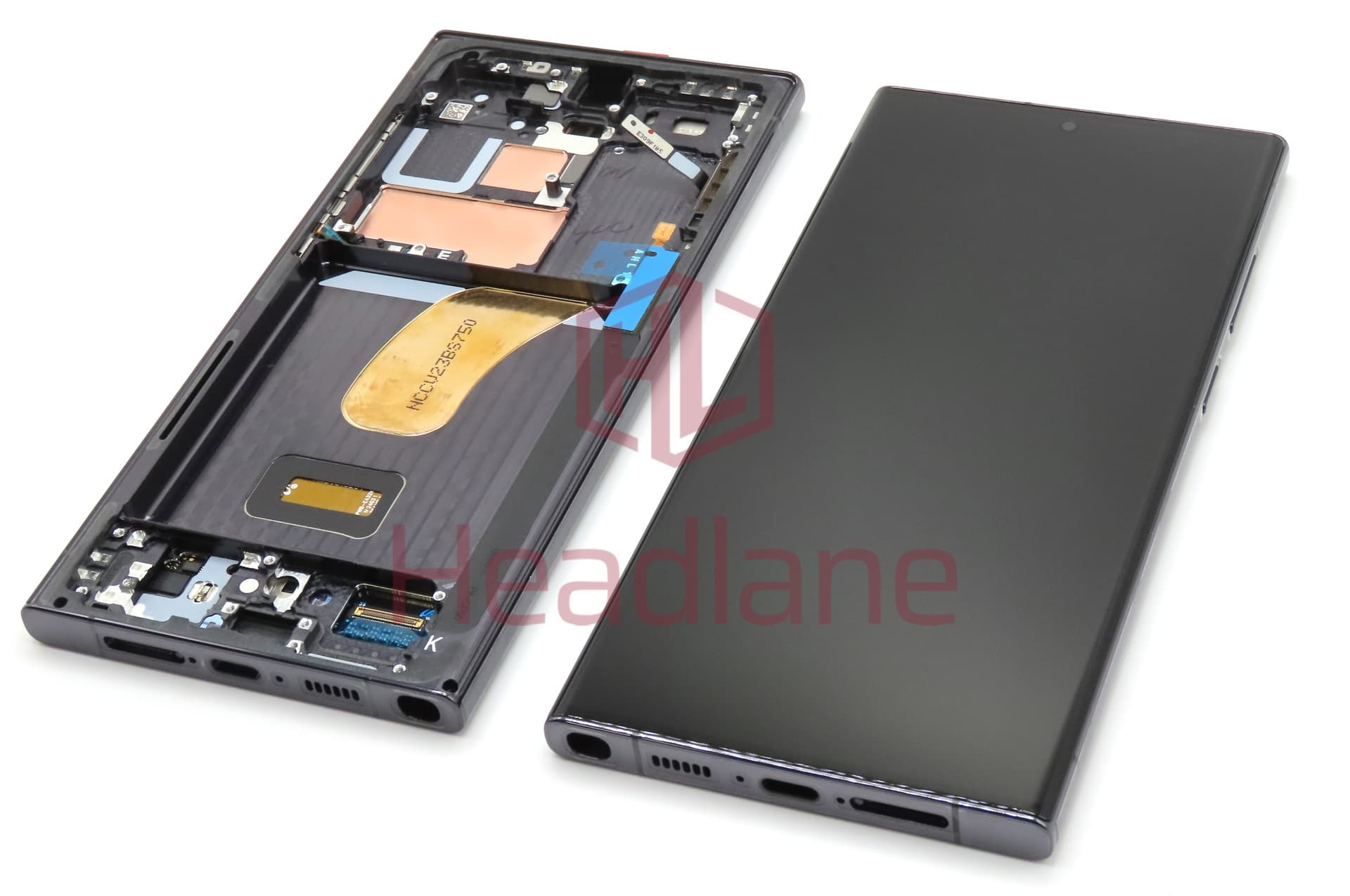 Samsung SM-S918 Galaxy S23 Ultra LCD Display / Screen + Touch - Black (With Frame - Self Assembled) - view 2