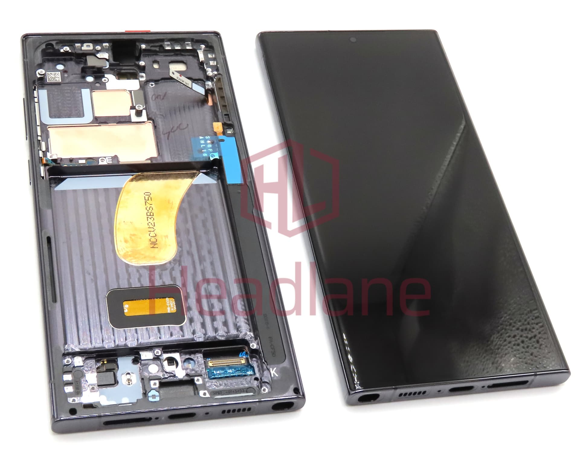 Samsung SM-S918 Galaxy S23 Ultra LCD Display / Screen + Touch - Black (With Frame - Self Assembled) - view 3