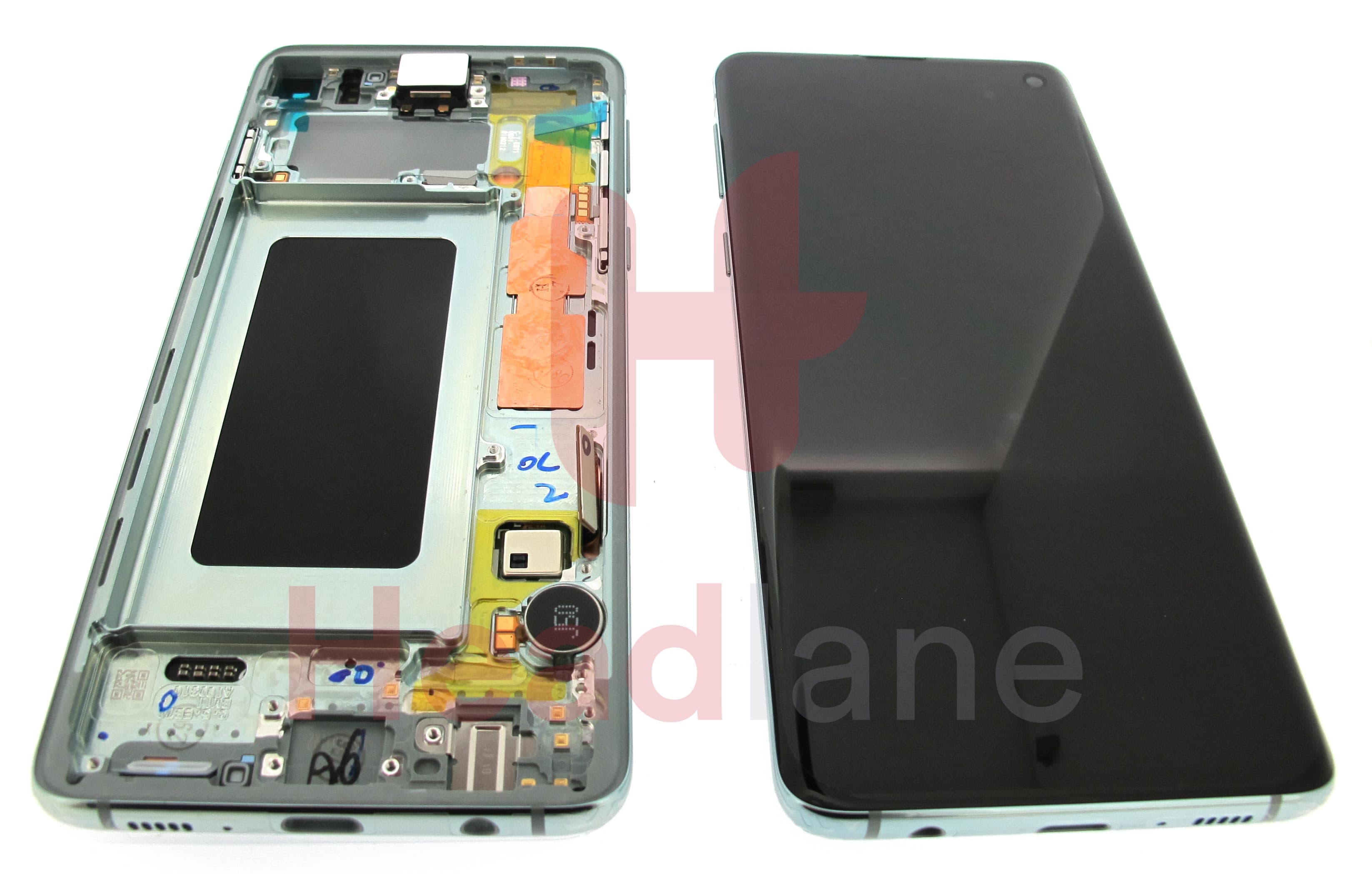 Samsung SM-G973 Galaxy S10 LCD Display / Screen + Touch - Prism Green - view 3