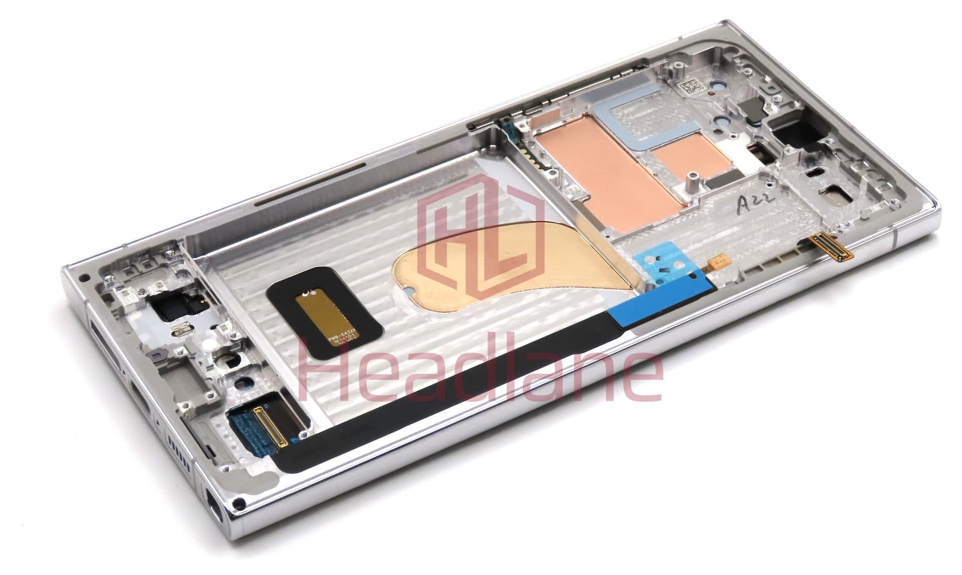 Samsung SM-S918 Galaxy S23 Ultra LCD Display / Screen + Touch - Sky Blue / Lime (With Frame - Self Assembled) - view 2