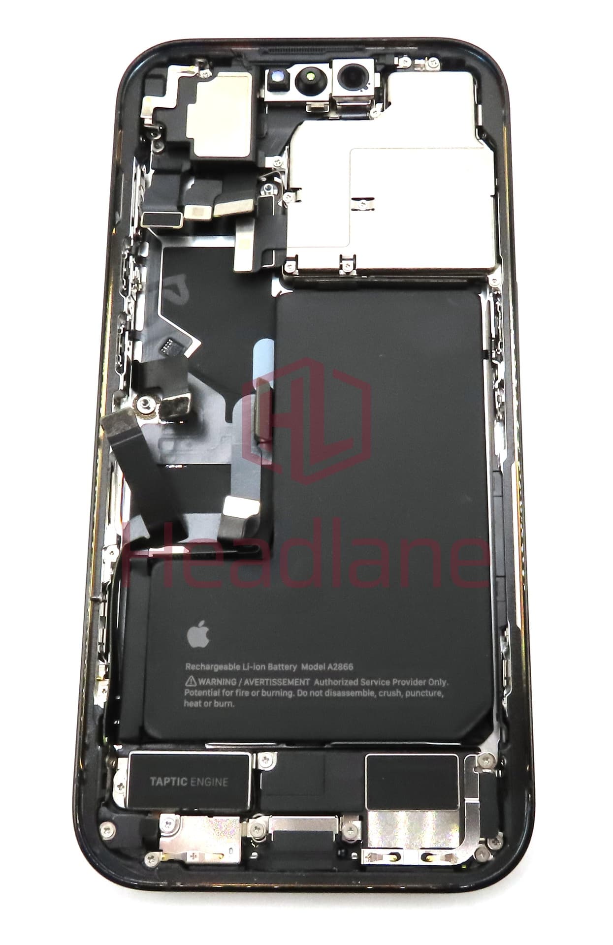iPhone 14 Pro Back / Battery Cover + Small Parts - Black (Pulled - Grade B) - view 2