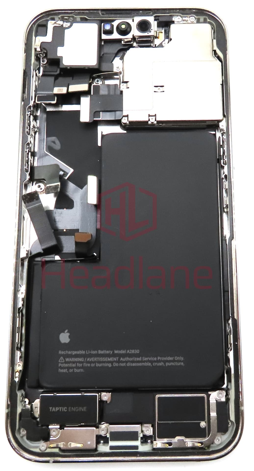 iPhone 14 Pro Max Back / Battery Cover + Small Parts - Silver (Pulled - Grade B) - view 2
