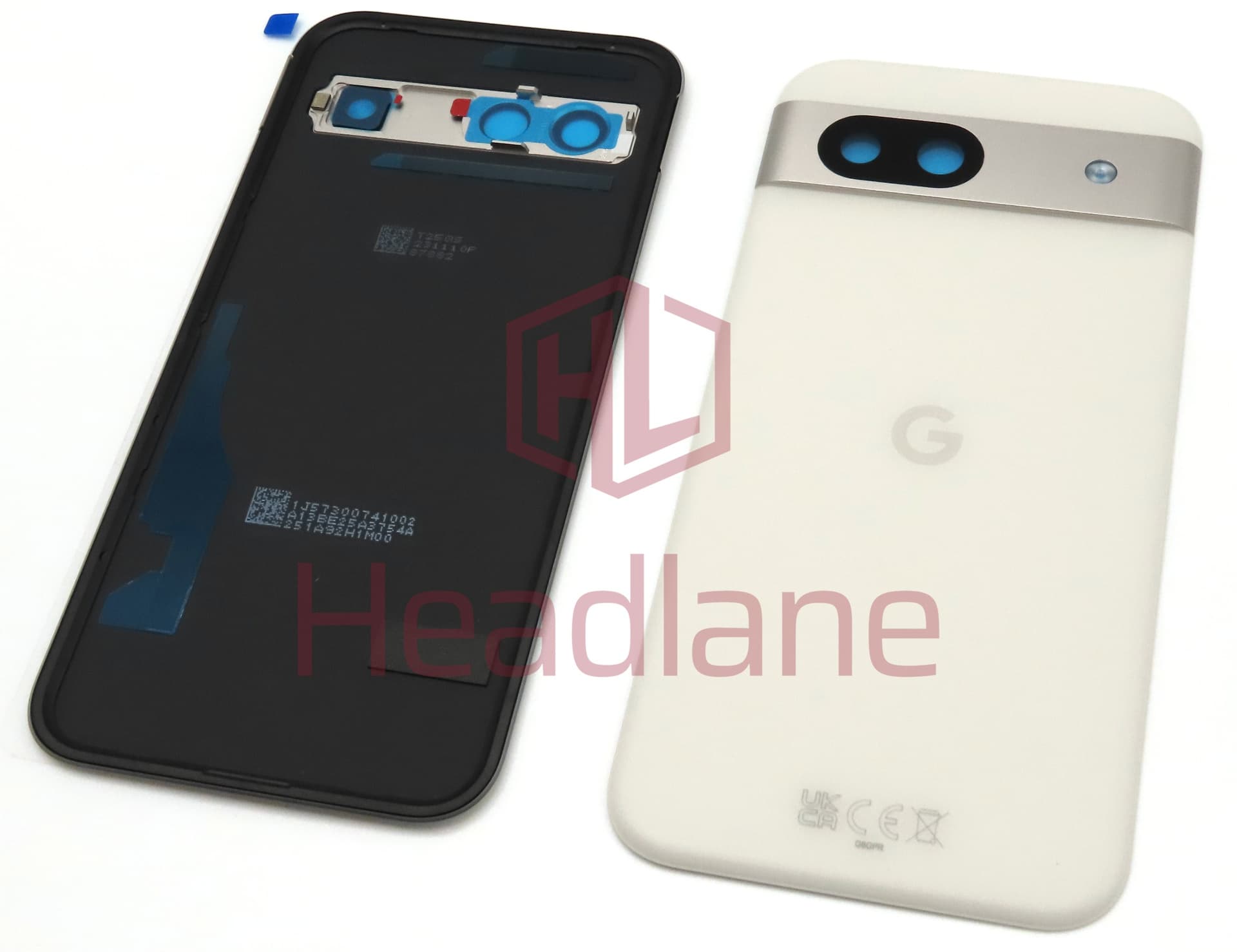 Google Pixel 8a Back / Battery Cover - Porcelain / White - view 2