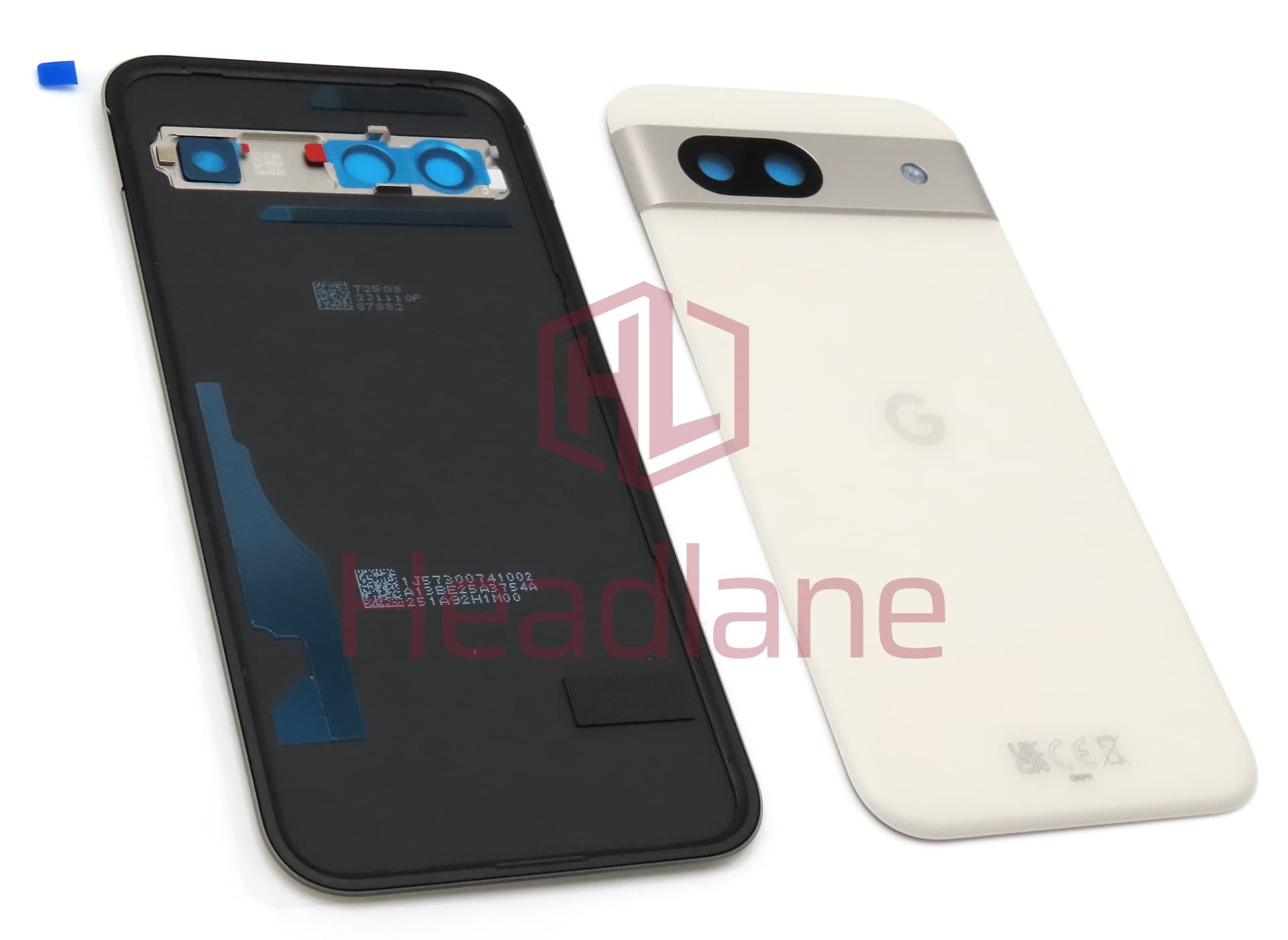 Google Pixel 8a Back / Battery Cover - Porcelain / White - view 3