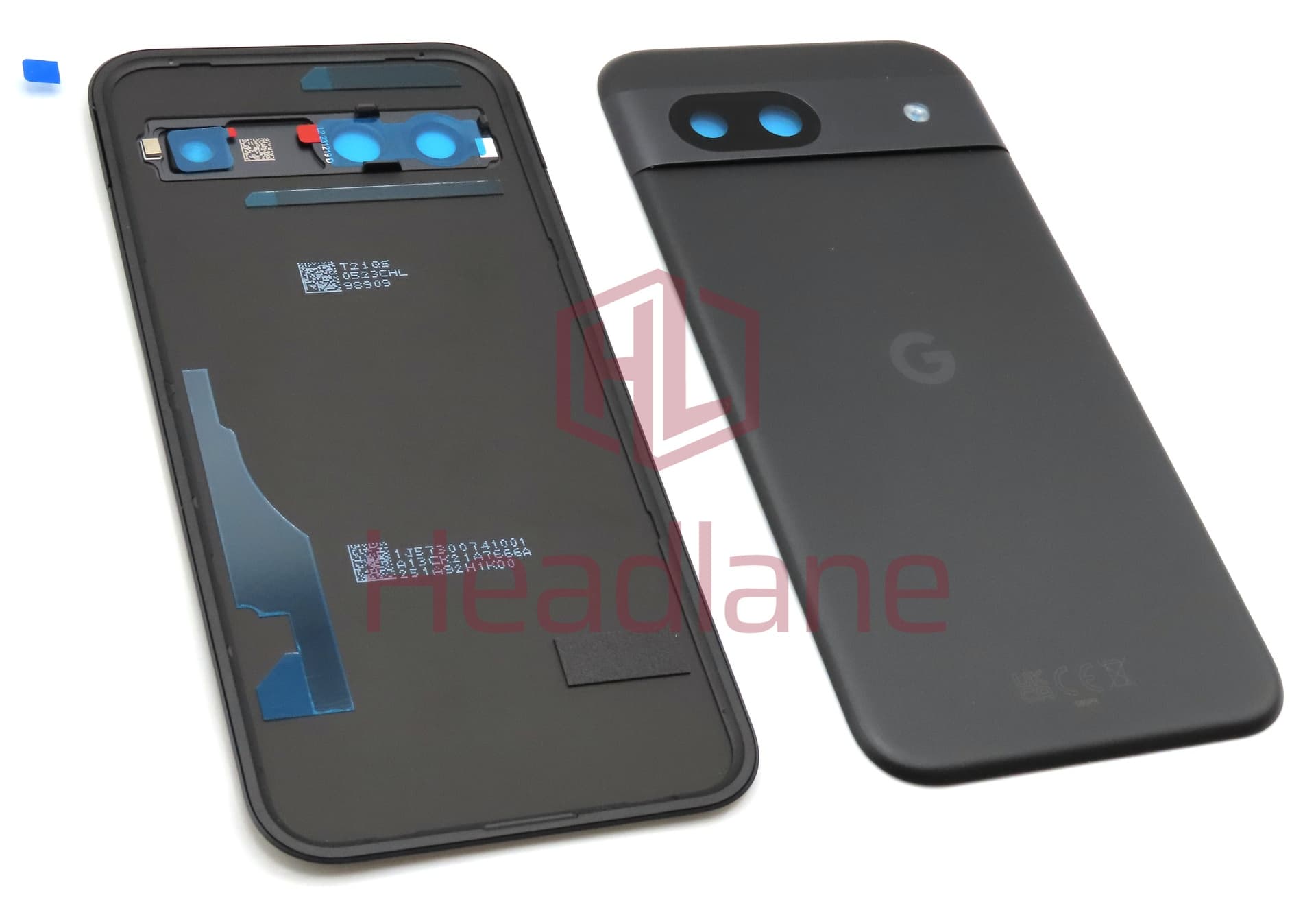 Google Pixel 8a Back / Battery Cover - Obsidian / Black - view 3