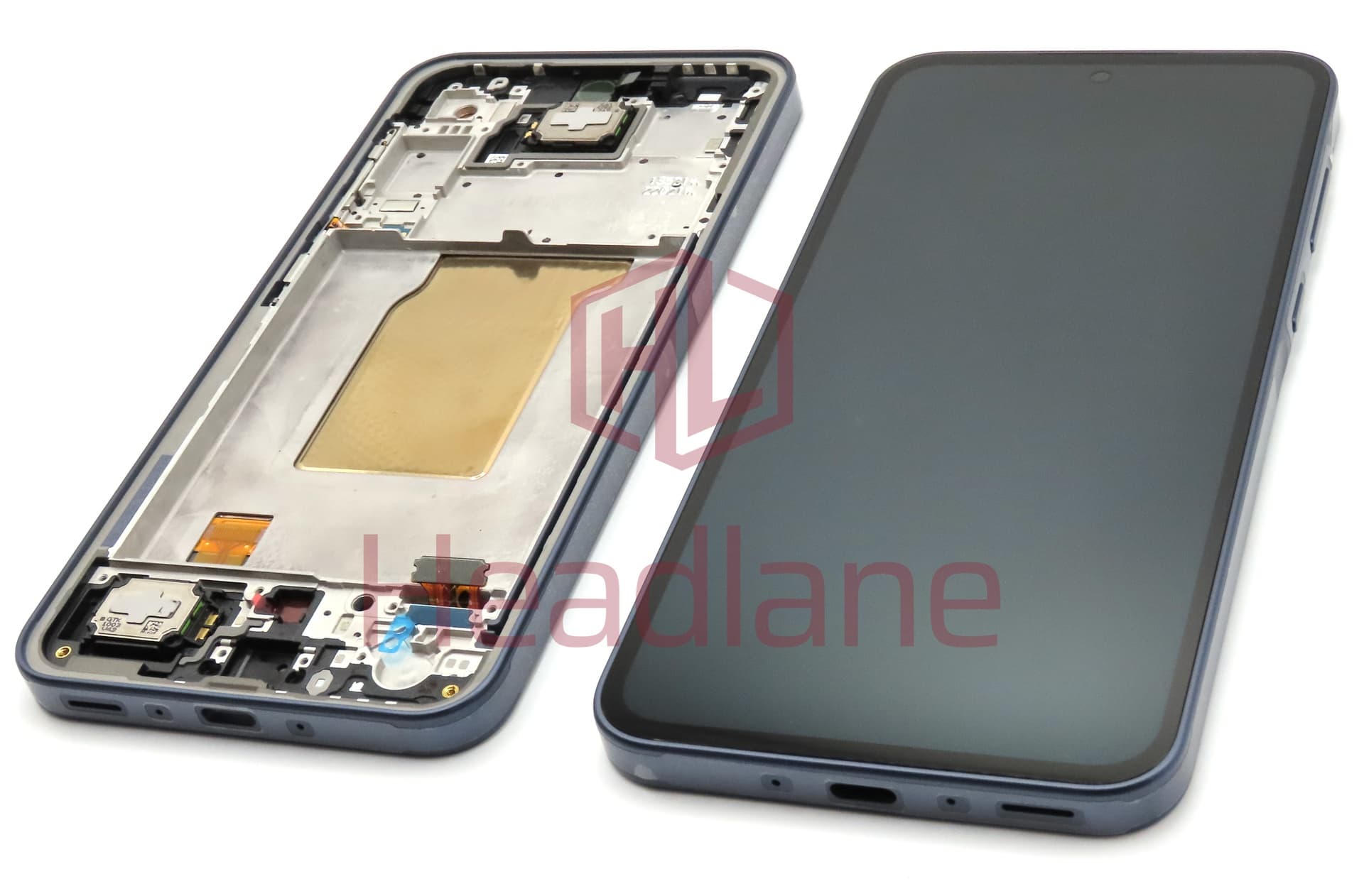 Samsung SM-A356 Galaxy A35 5G LCD Display / Screen + Touch + Frame - Black (Awesome Navy) (Assembled) - view 2