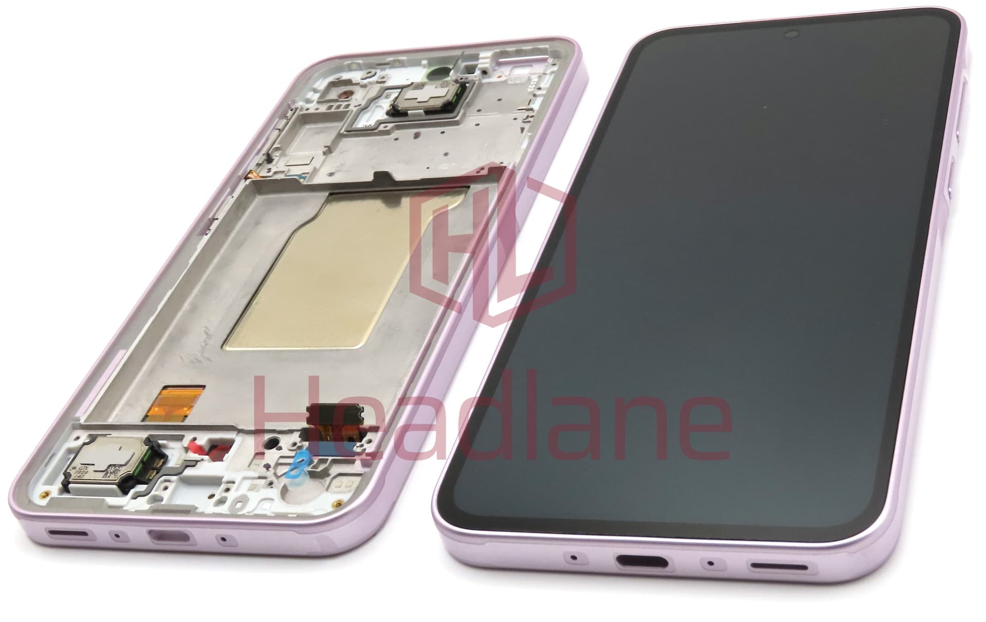 Samsung SM-A356 Galaxy A35 5G LCD Display / Screen + Touch + Frame - Pink (Awesome Lilac) (Assembled) 2