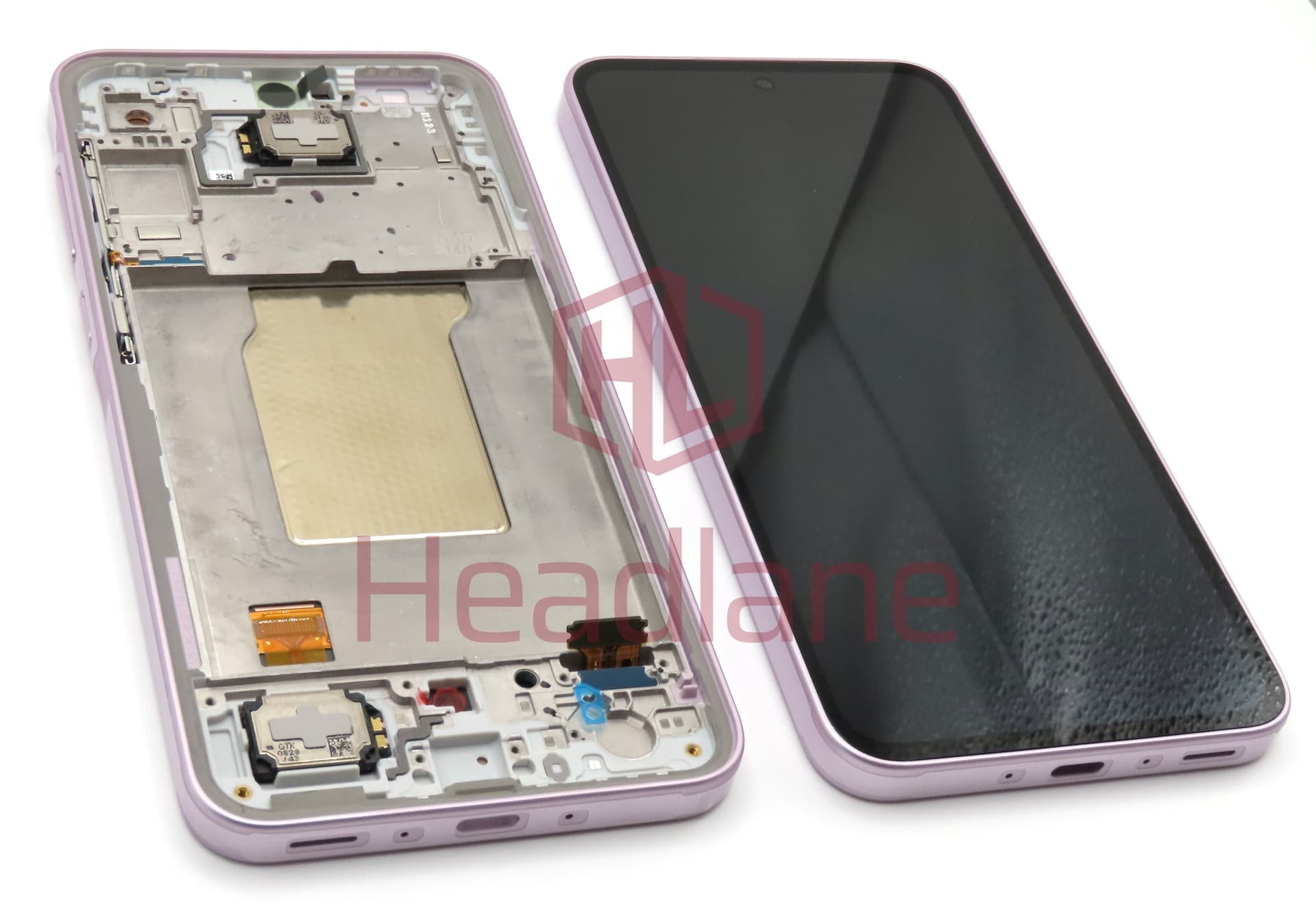 Samsung SM-A356 Galaxy A35 5G LCD Display / Screen + Touch + Frame - Pink (Awesome Lilac) (Assembled) 3