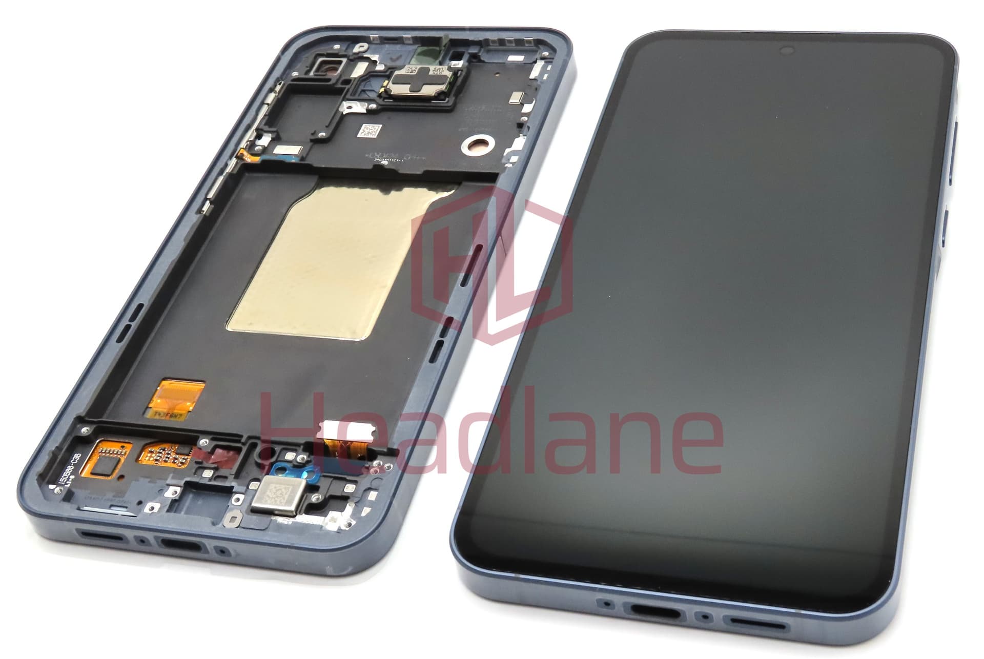 Samsung SM-A556 Galaxy A55 5G LCD Display / Screen + Touch + Frame - Black (Awesome Navy) (Assembled) - view 2