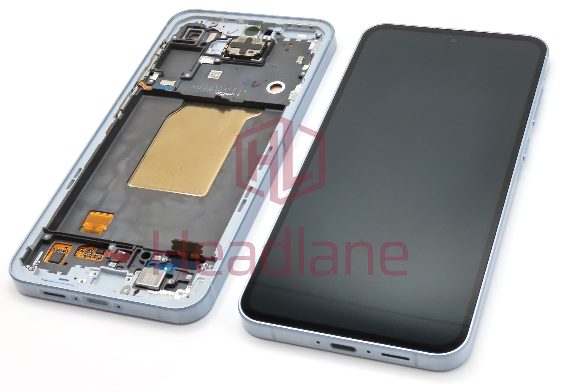 Samsung SM-A556 Galaxy A55 5G LCD Display / Screen + Touch + Frame - Blue (Awesome Iceblue) (Assembled) - view 3