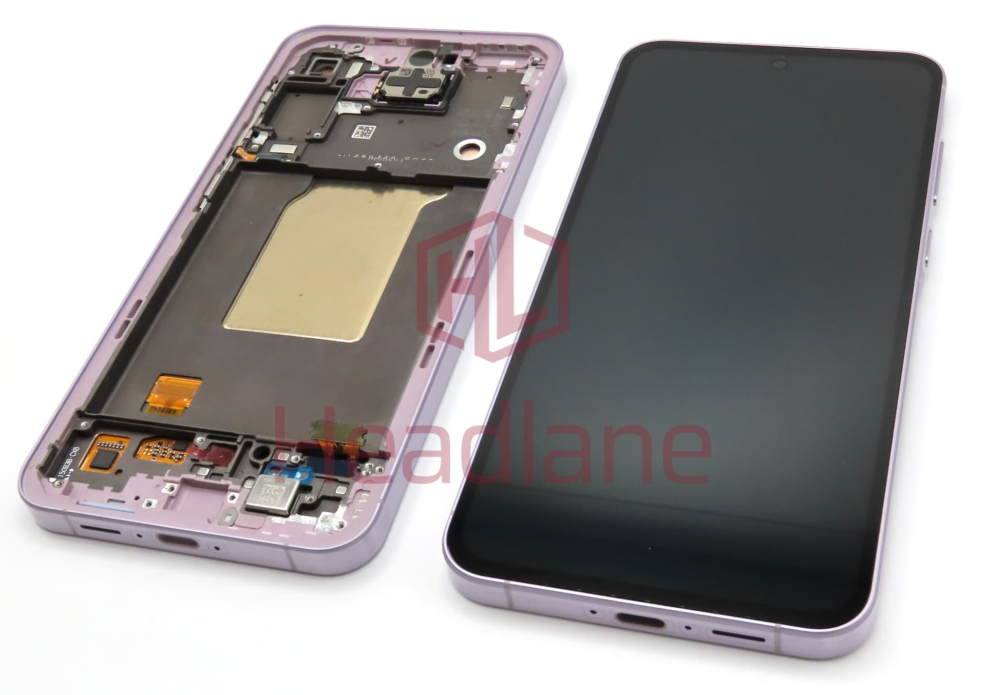 Samsung SM-A556 Galaxy A55 5G LCD Display / Screen + Touch + Frame - Pink (Awesome Lilac) (Assembled) - view 2