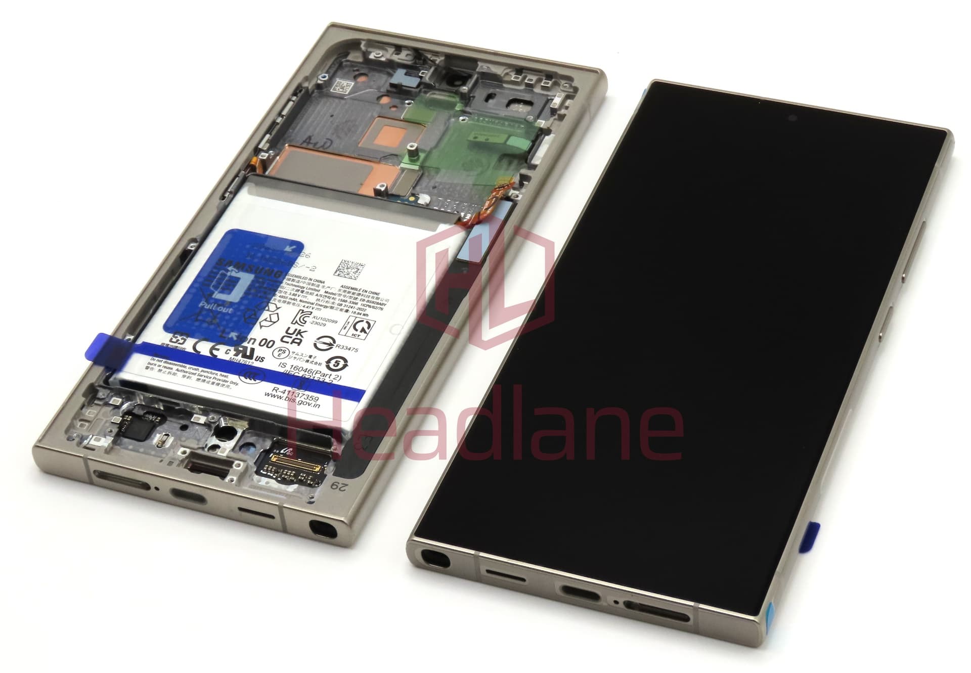 Samsung SM-S928U Galaxy S24 Ultra LCD Display / Screen + Touch + Battery - Titanium Grey / Titanium Orange / Titanium Violet (USA Version) - view 2