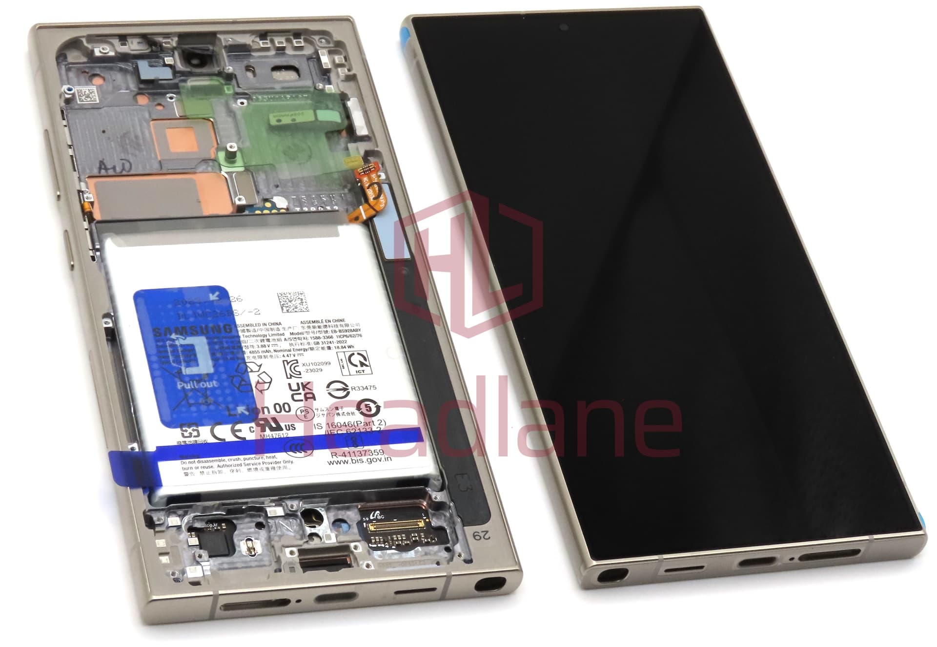 Samsung SM-S928U Galaxy S24 Ultra LCD Display / Screen + Touch + Battery - Titanium Grey / Titanium Orange / Titanium Violet (USA Version) - view 3