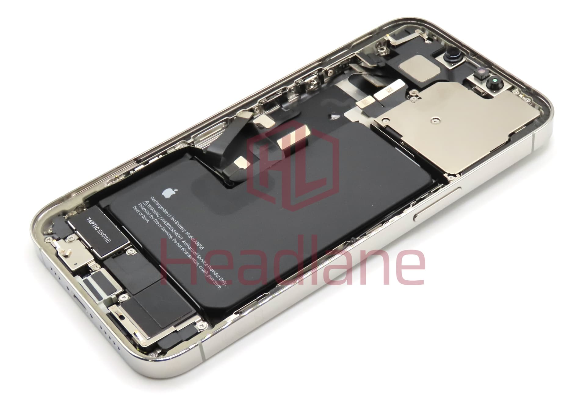 iPhone 13 Pro Back / Battery Cover + Small Parts - Silver (Pulled - Grade B) - view 2