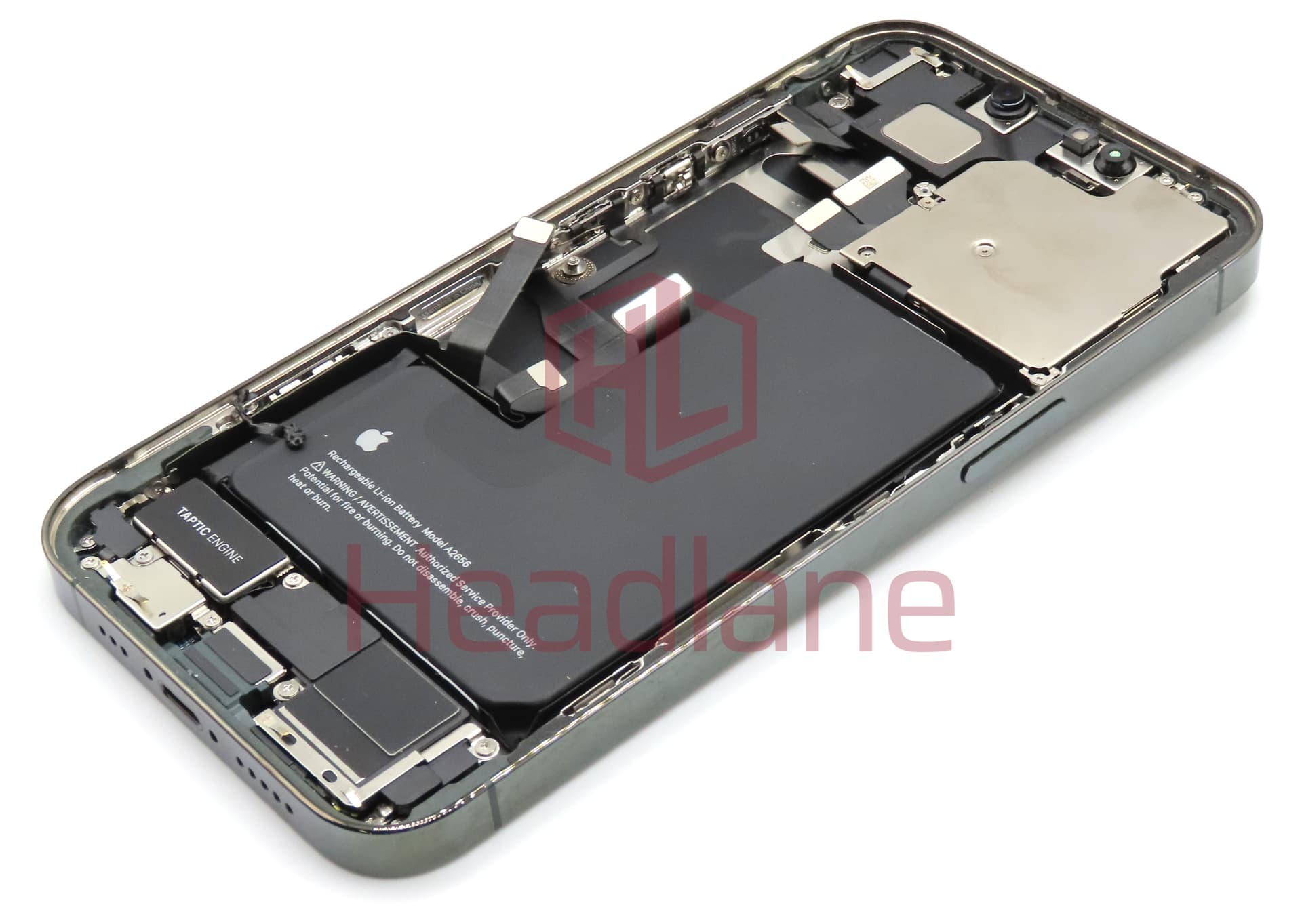 iPhone 13 Pro Back / Battery Cover + Small Parts - Green (Pulled - Grade A) - view 2