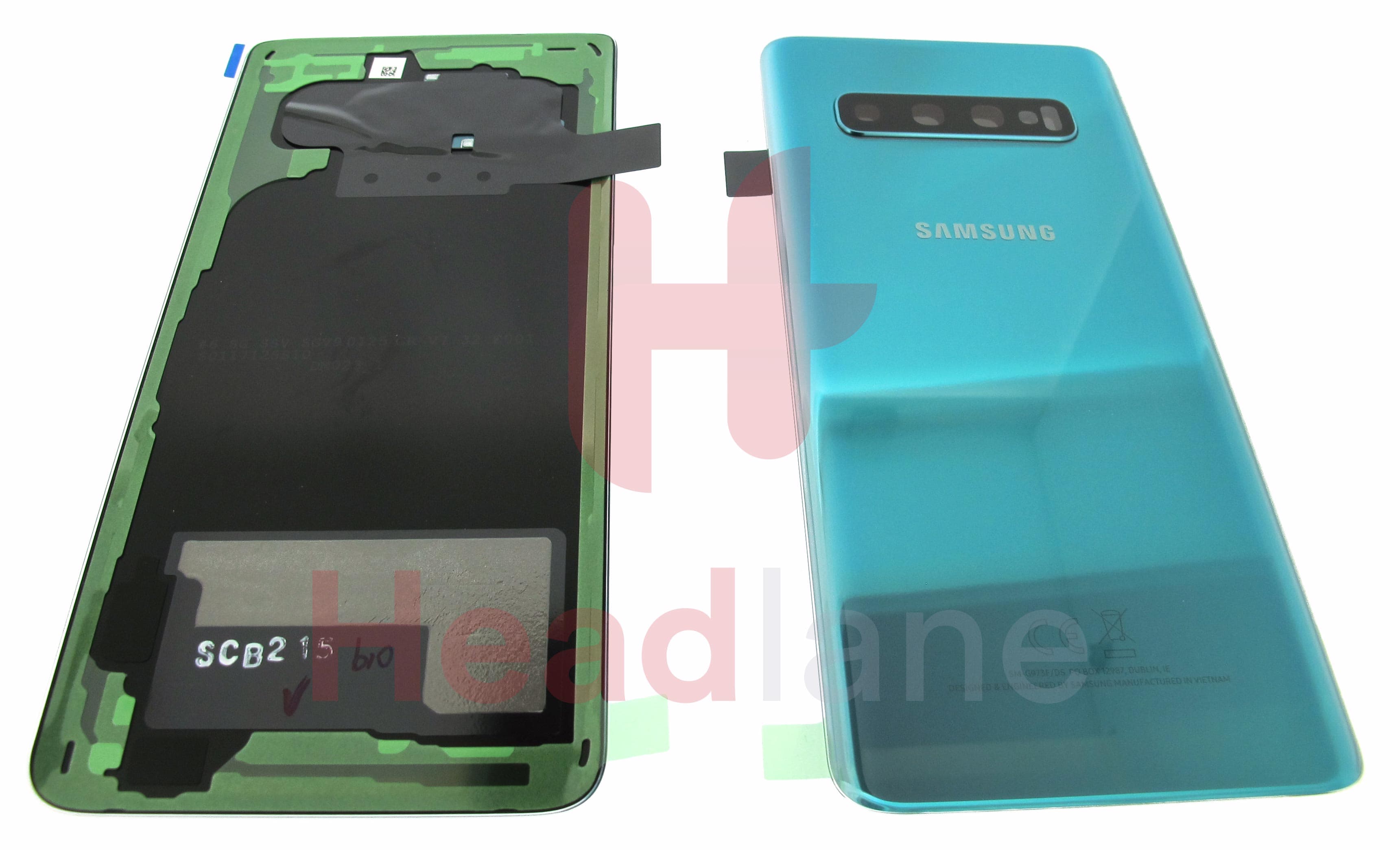 Samsung SM-G973 Galaxy S10 Back / Battery Cover - Prism Green - view 3
