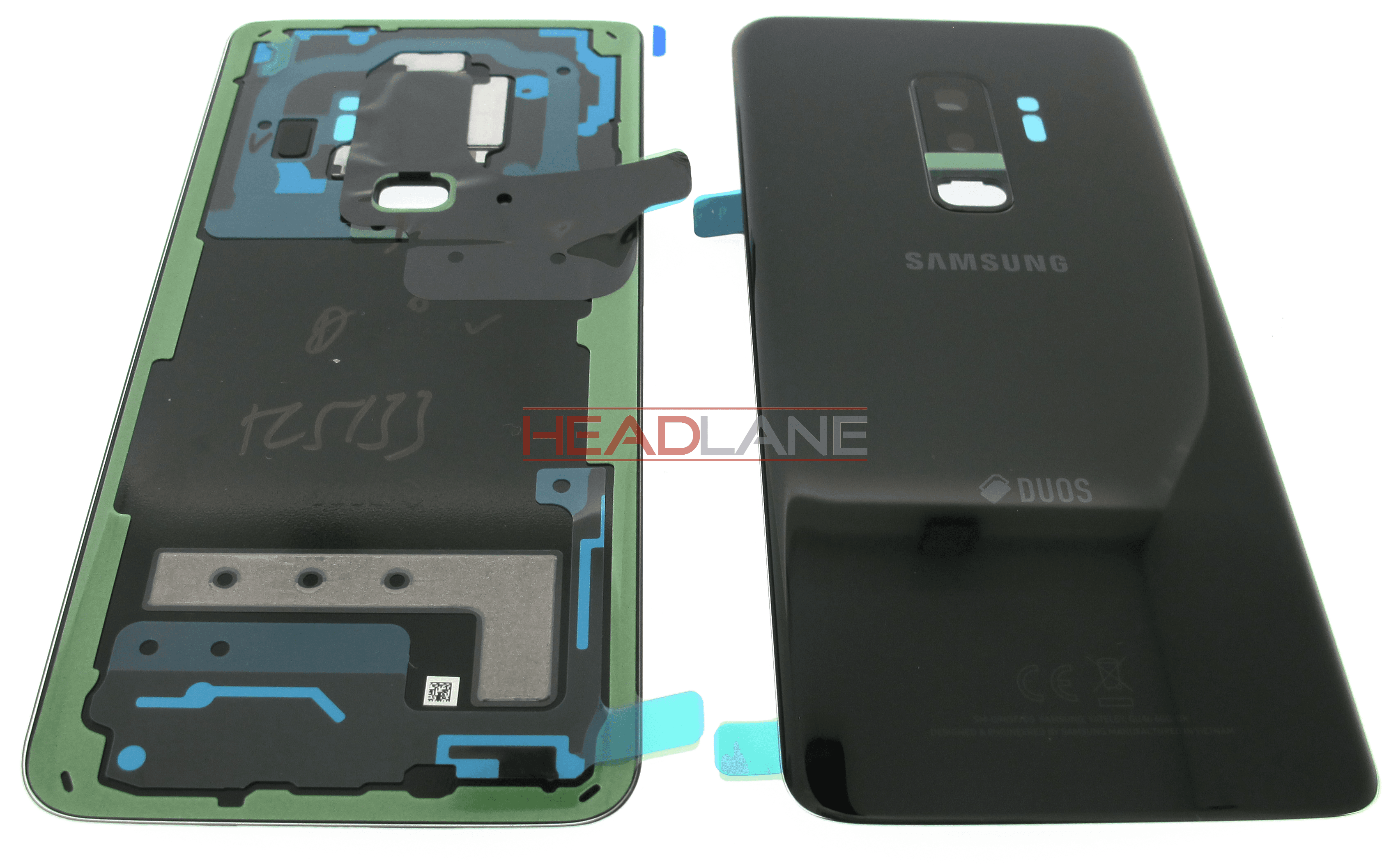 Samsung SM-G965F Galaxy S9+ Hybrid SIM Battery Cover - Black - view 2
