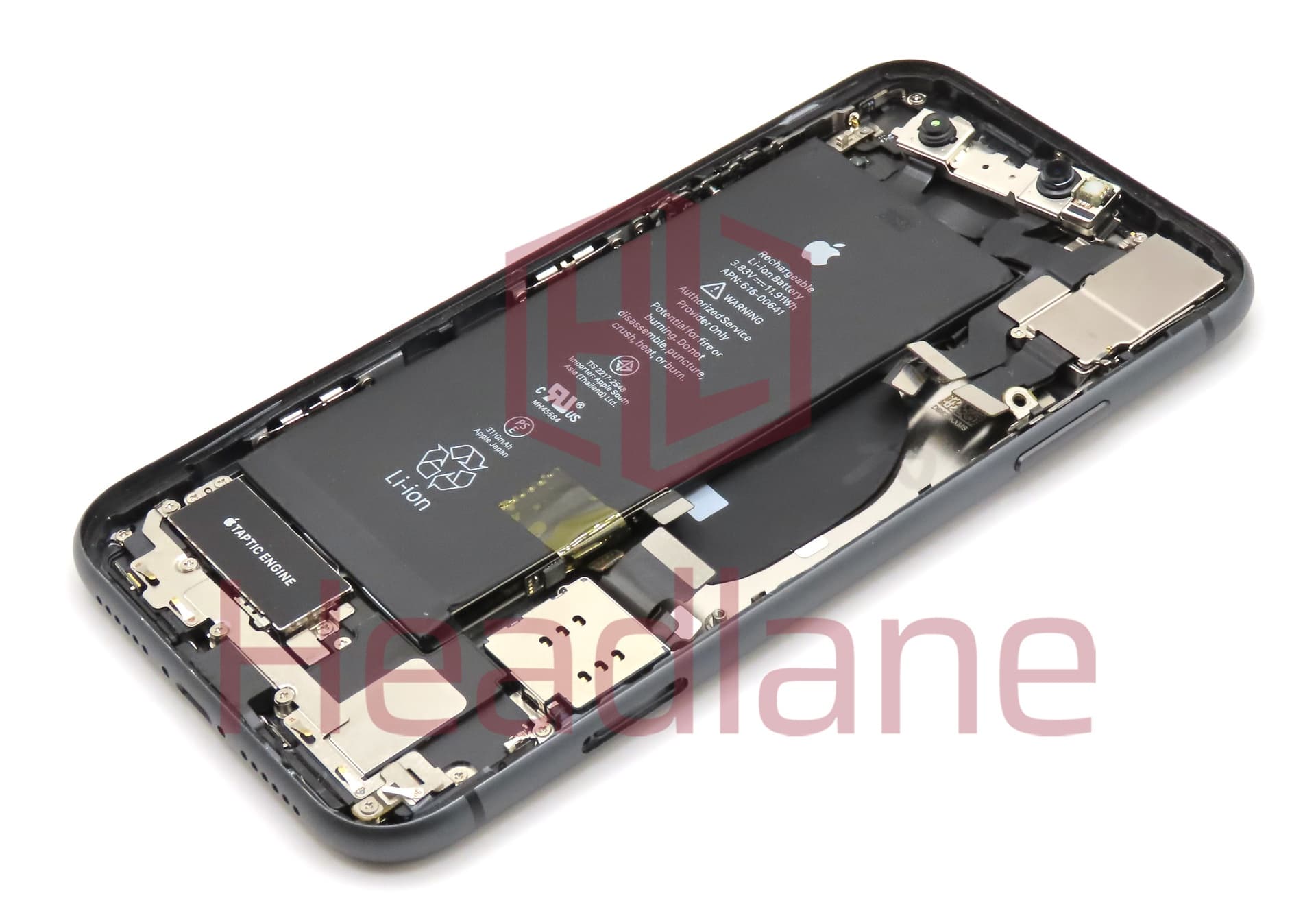 Apple iPhone 11 Back / Battery Cover + Small Parts - Black (Pulled - Grade B) - view 2