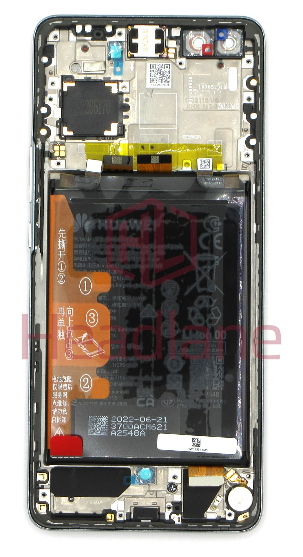 Huawei nova 10 Pro LCD Display / Screen + Touch + HB506593EFW Battery - Black - view 2