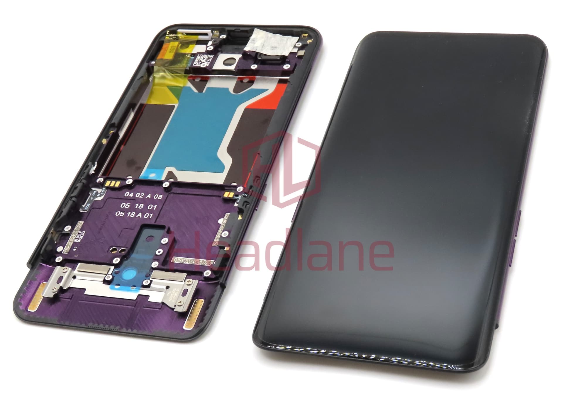 Oppo CPH1871 CPH1875 PAFM00 PAHM00 Find X LCD Display / Screen + Touch - Wine Red - view 2