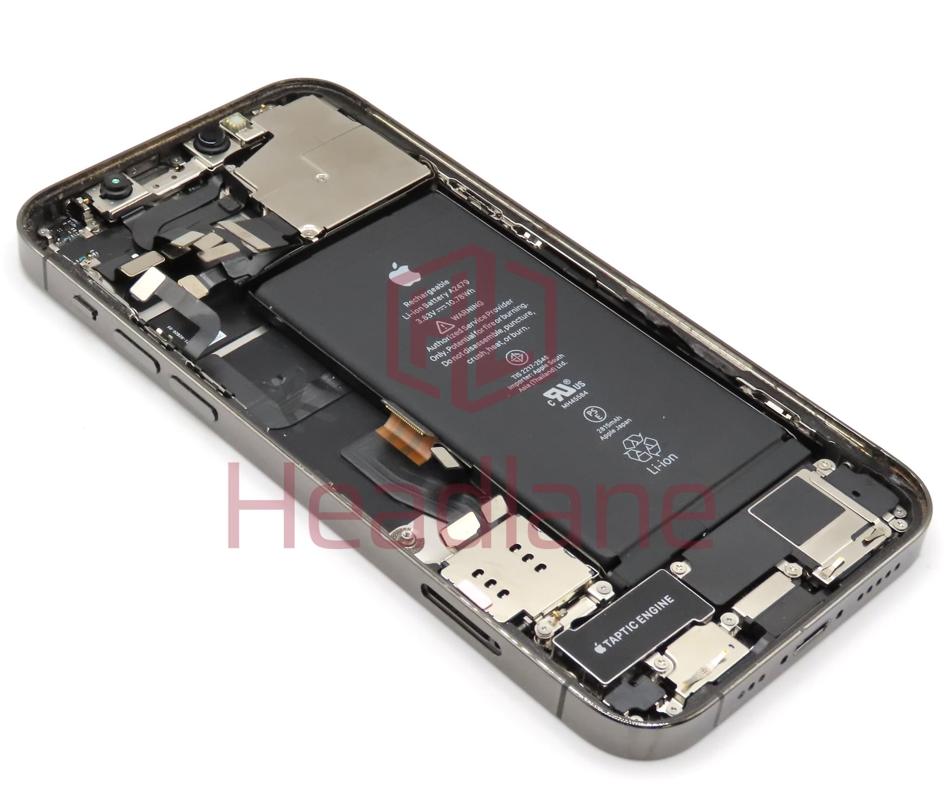 Apple iPhone 12 Pro Back / Battery Cover + Small Parts - Graphite (Grade C) - view 2