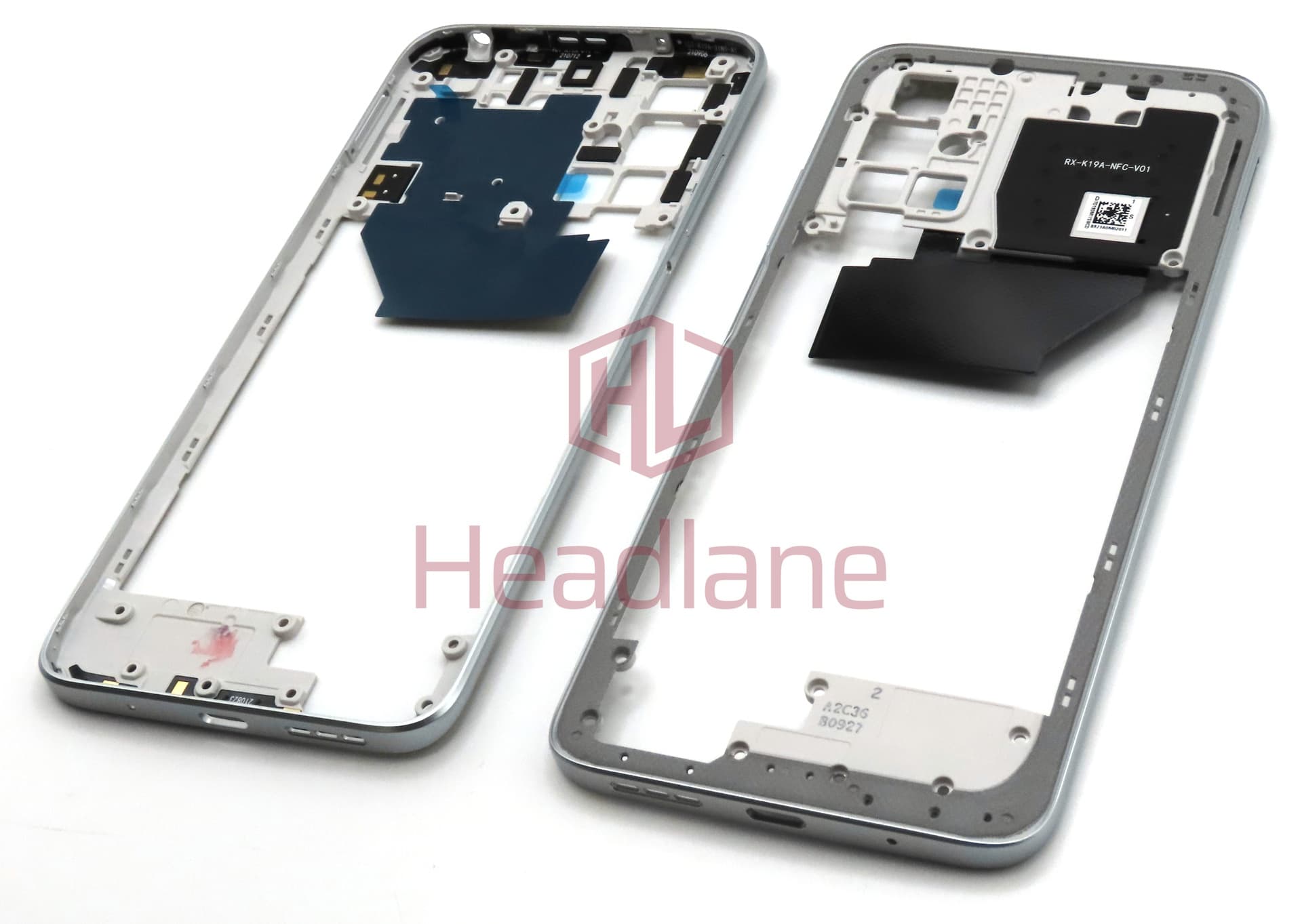 Xiaomi Redmi 10 NFC Middle Cover / Chassis - Silver - view 2
