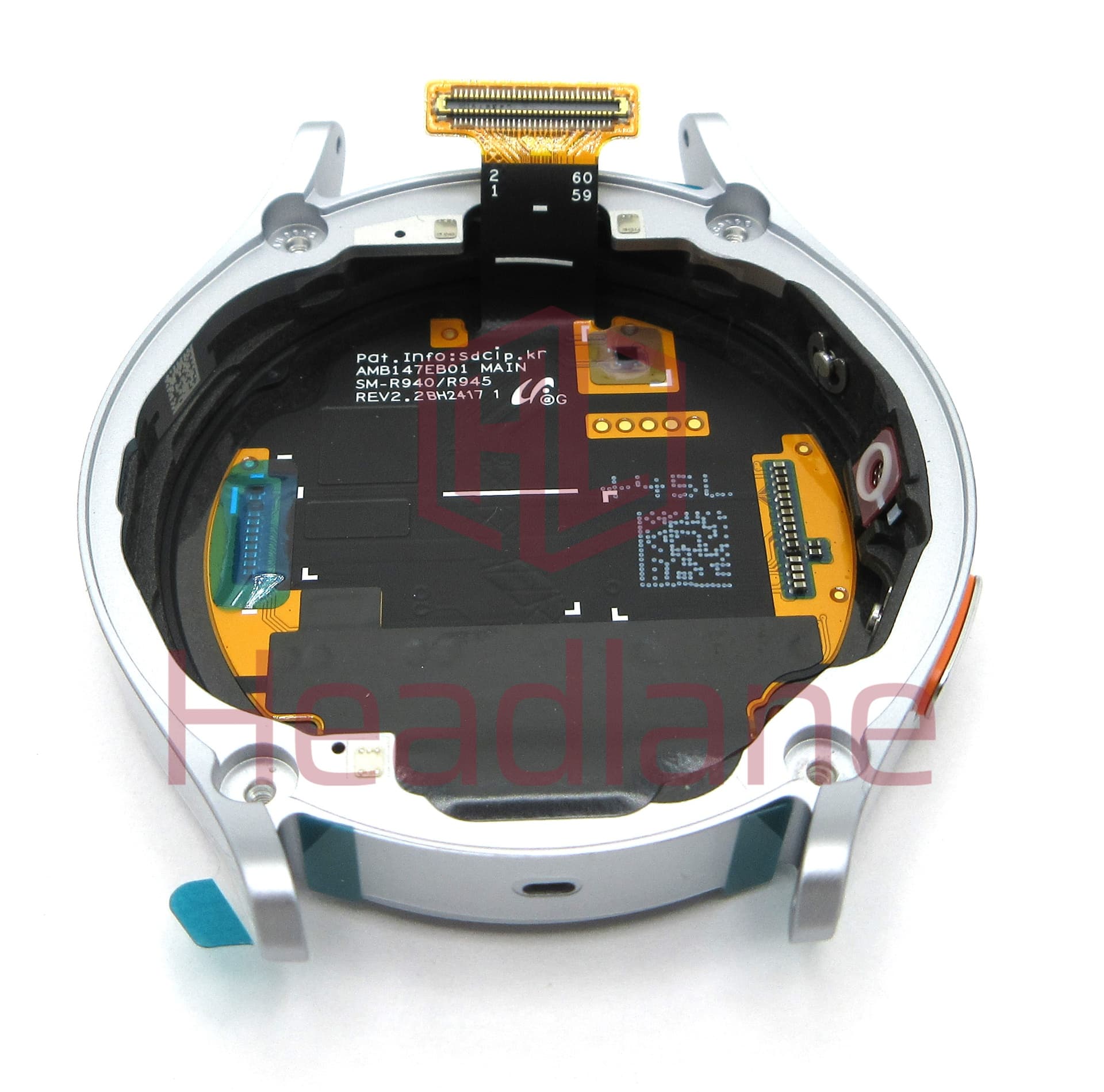 Samsung SM-L315 Galaxy Watch7 44mm (LTE) LCD Display / Screen + Touch - Silver - view 2