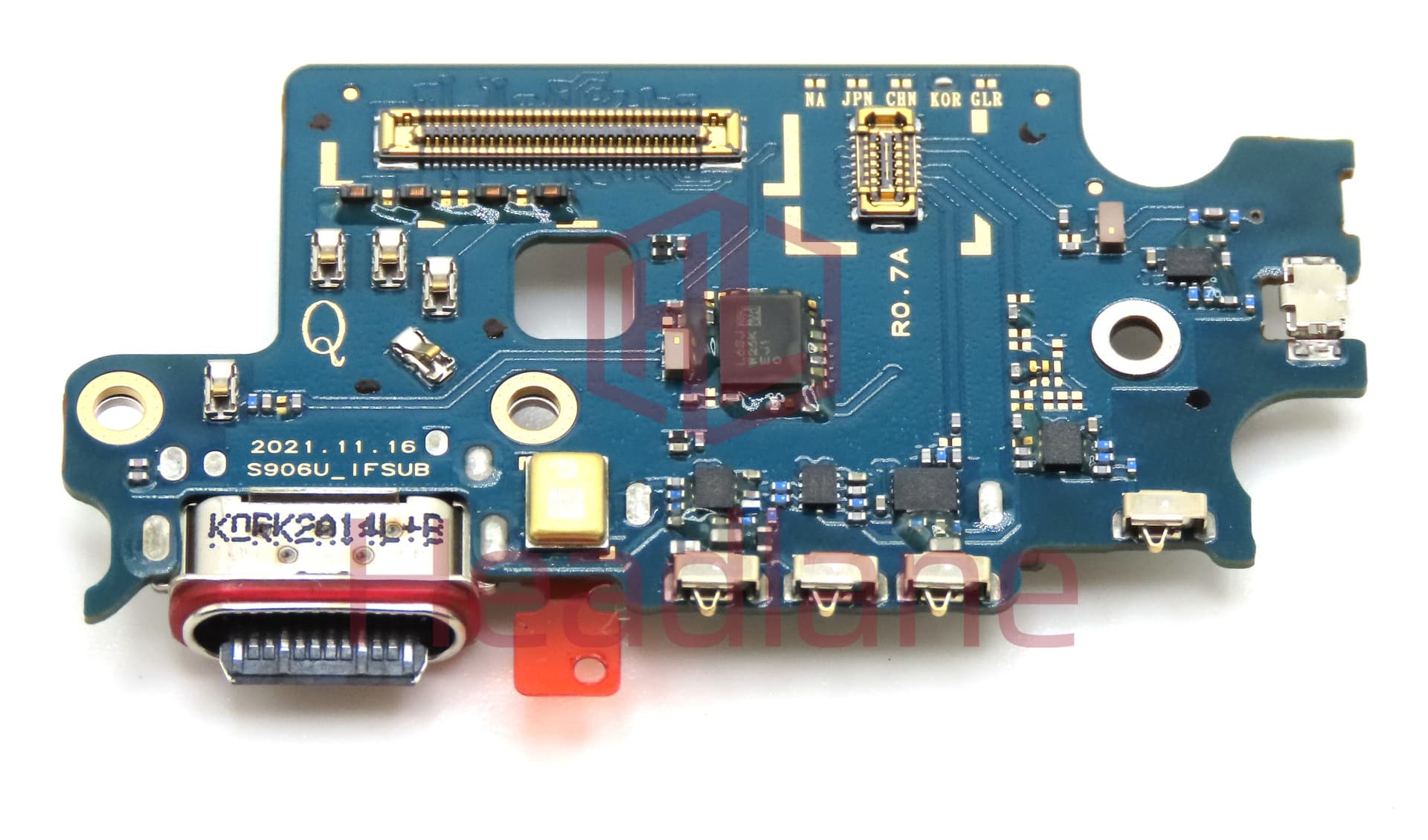Samsung SM-S906 Galaxy S22+ / Plus Charging Port / SIM Card Reader Flex (Korea Version) - view 2