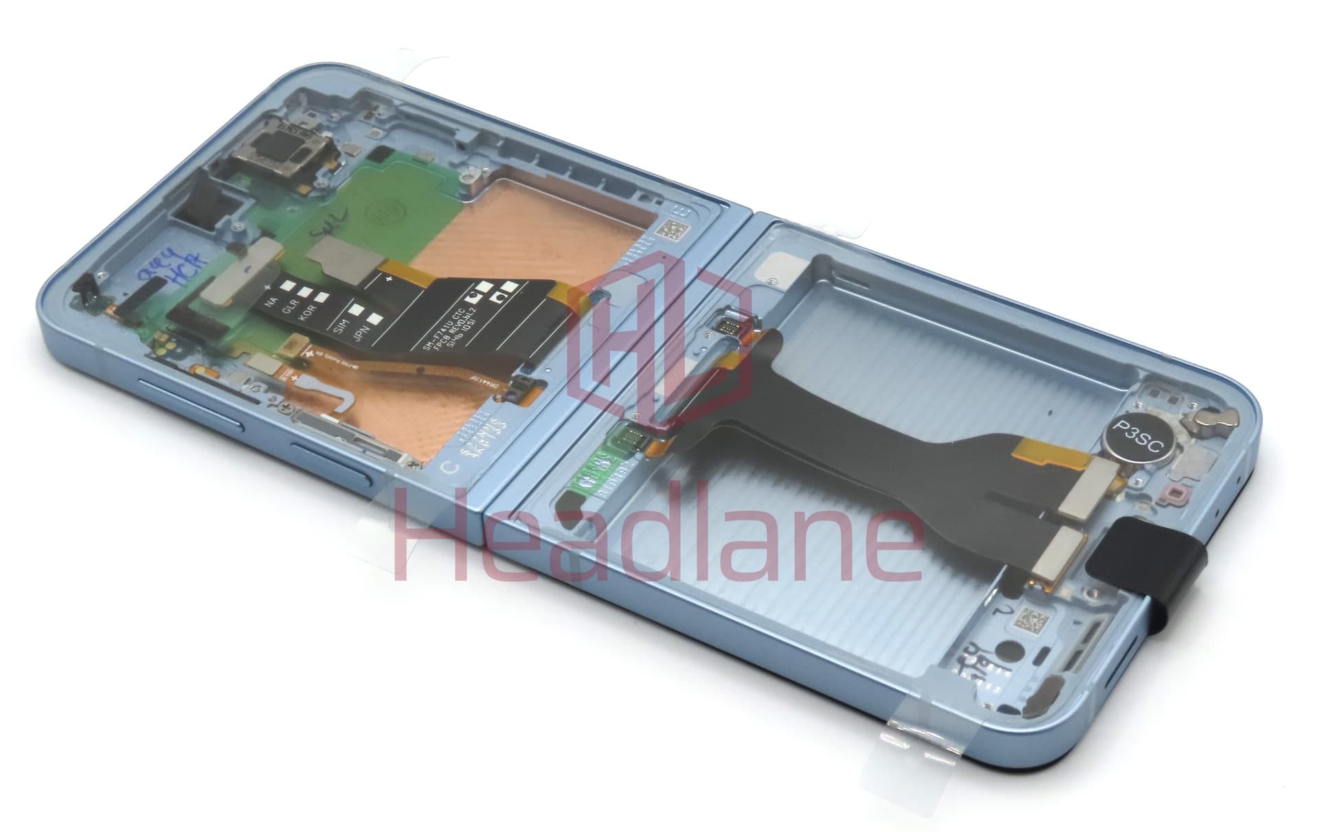 Samsung SM-F741 Galaxy Z Flip6 5G LCD Display / Screen + Touch - Blue - view 2