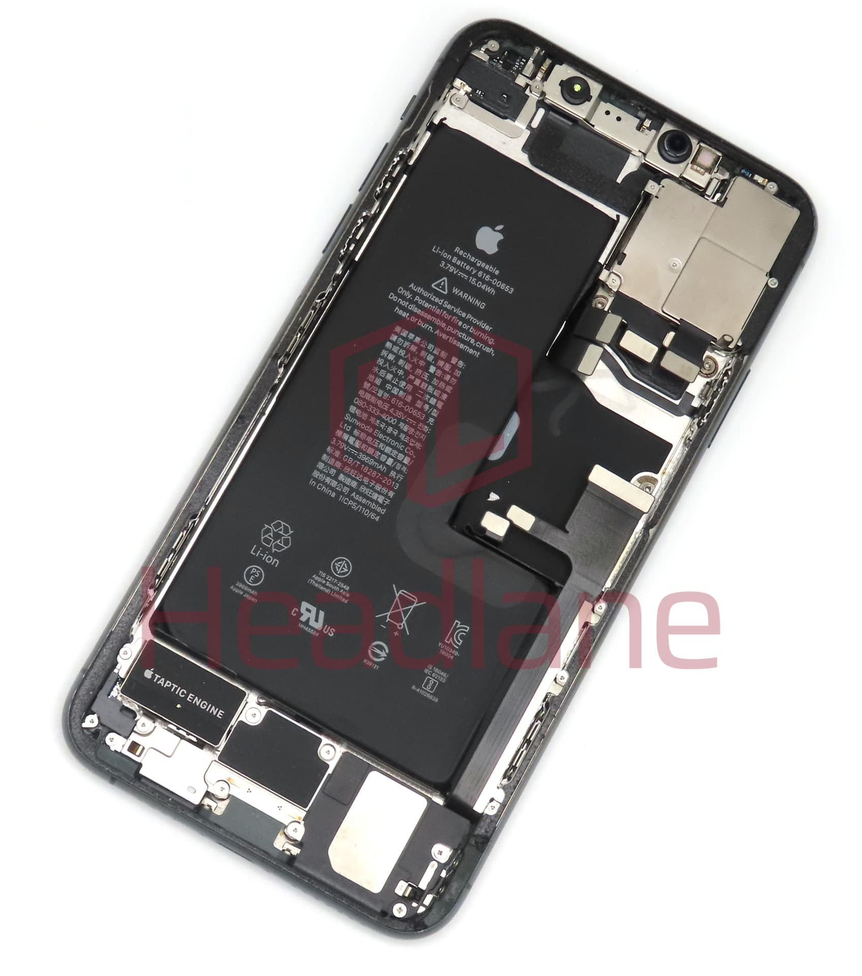 Apple iPhone 11 Pro Max Back / Battery Cover + Small Parts - Midnight Green (Pulled - Grade A) - view 2