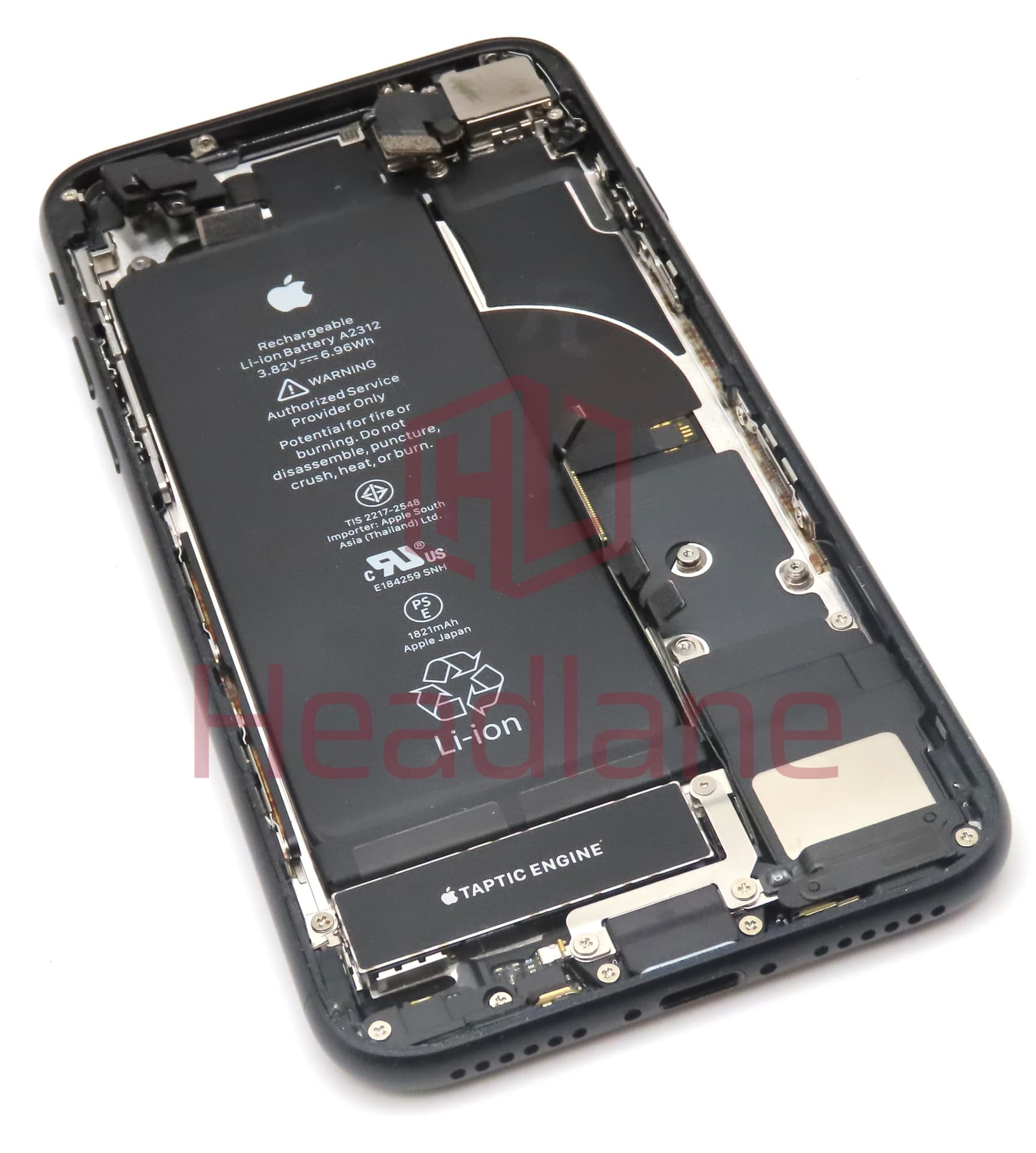 iPhone SE (2nd Gen) Back / Battery Cover + Small Parts - Black (Pulled - Grade C) - view 2