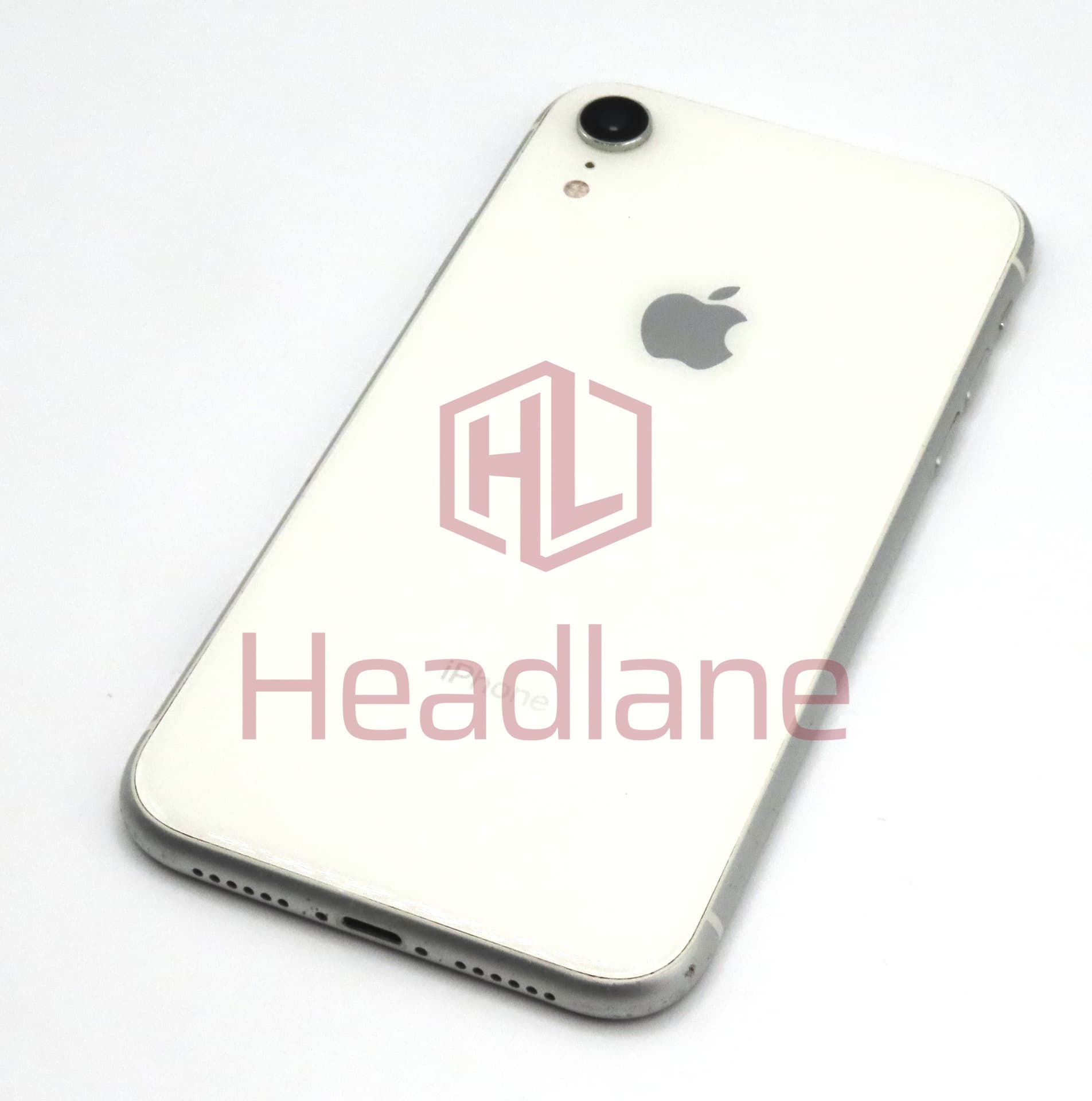 Apple iPhone XR Back / Battery Cover + Small Parts - White (Pulled - Grade C) - view 2