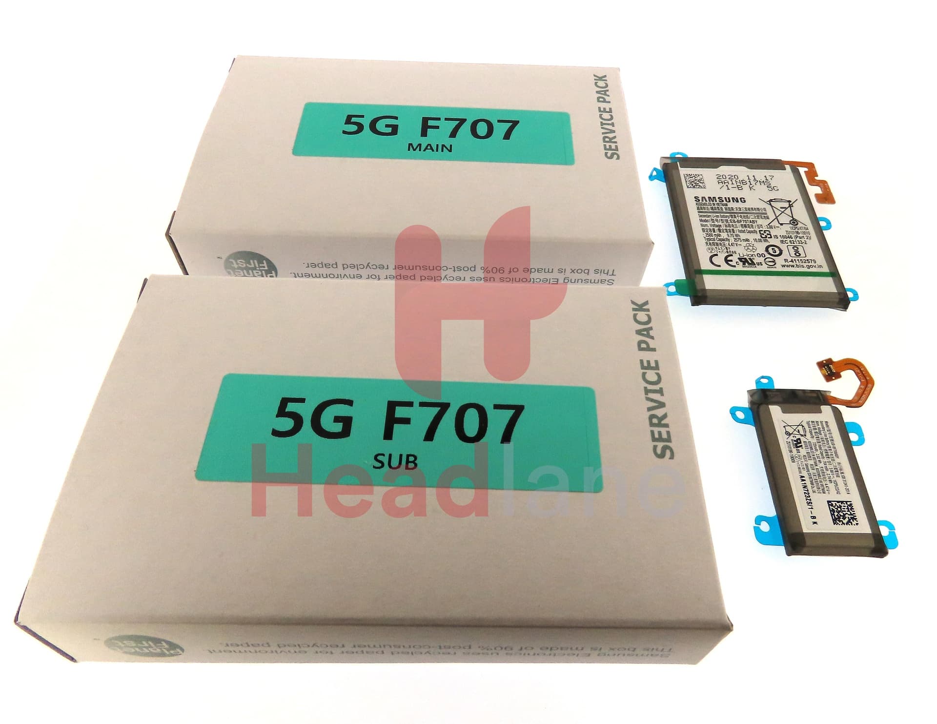 Samsung SM-F707 Galaxy Z Flip 5G Main / Sub Battery Set EB-BF707ABY / EB-BF708ABY - view 3