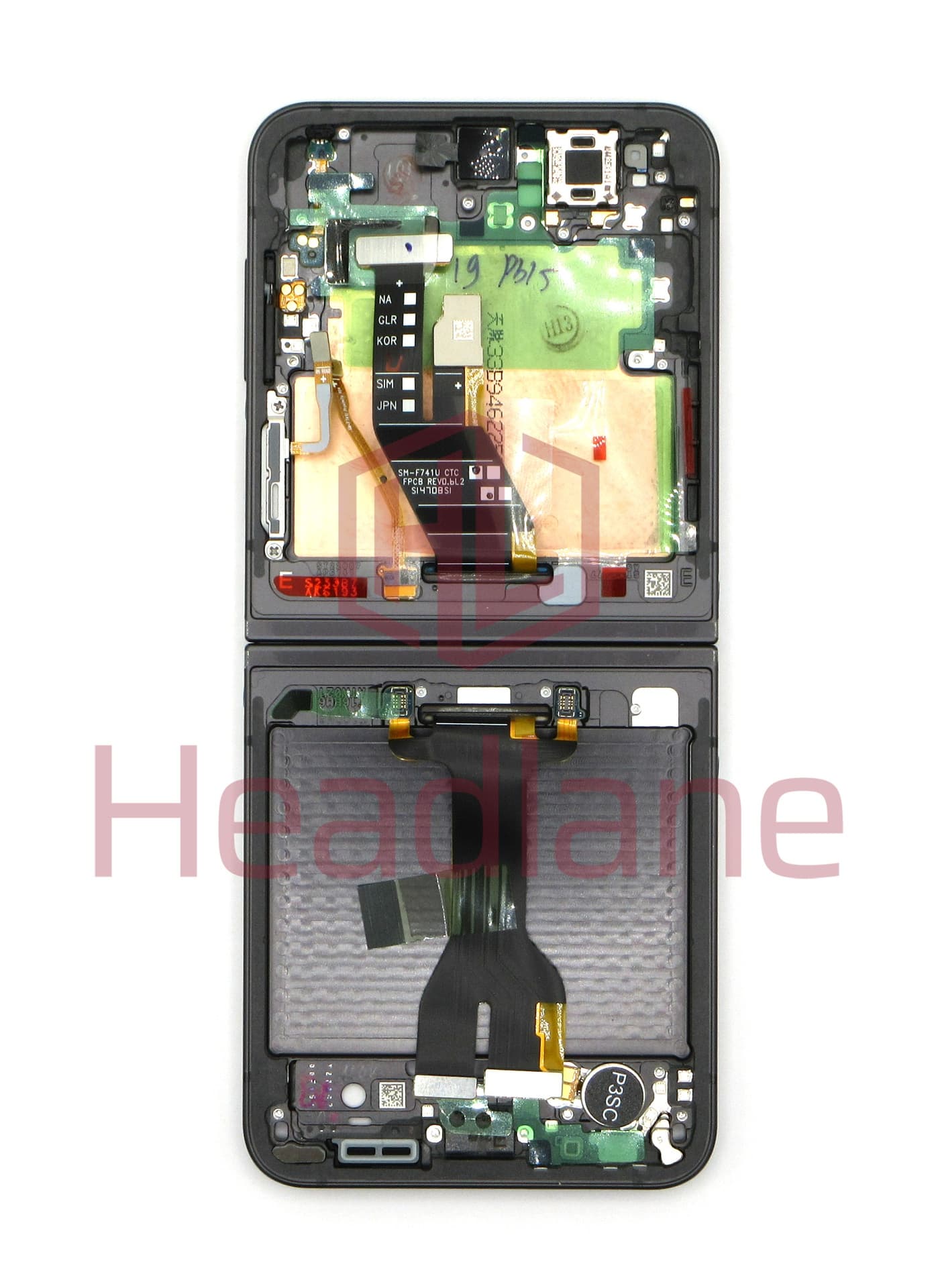 Samsung SM-F741 Galaxy Z Flip6 5G Display Frame - Crafted Black - view 3