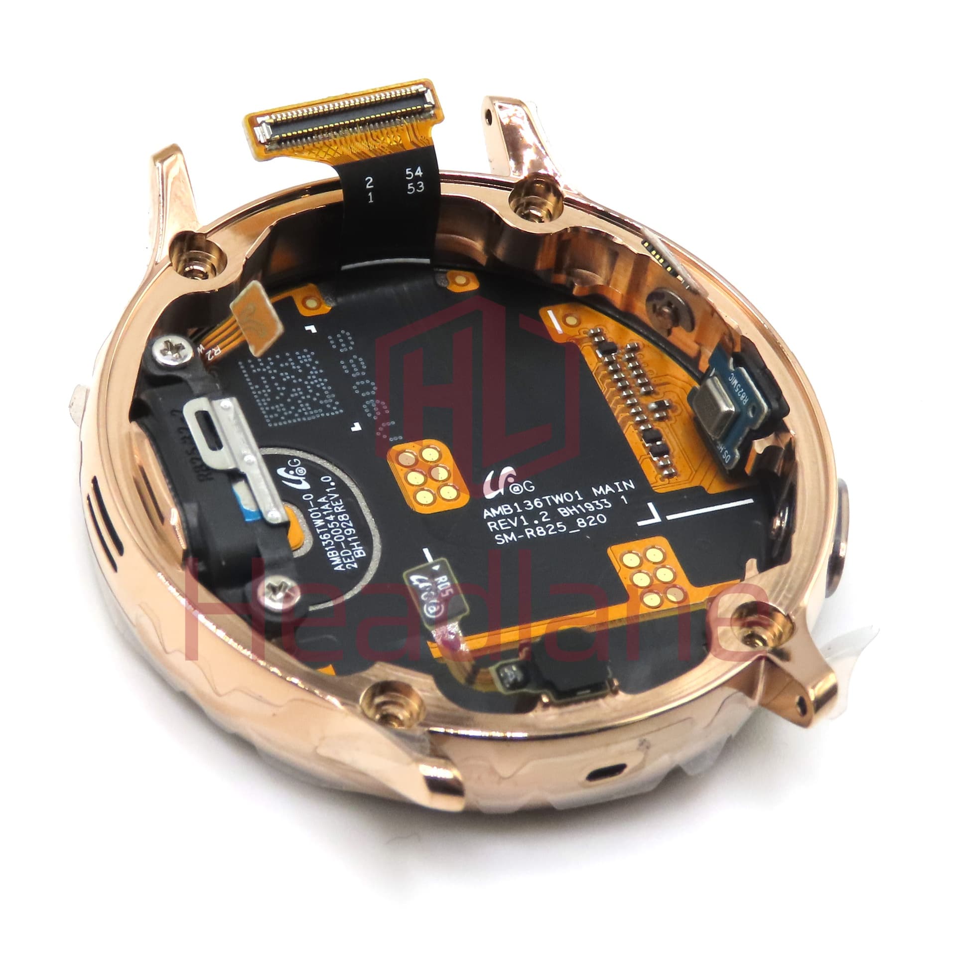 Samsung SM-R820 Galaxy Watch Active2 44mm LCD Display / Screen + Touch - Rose Gold - view 2