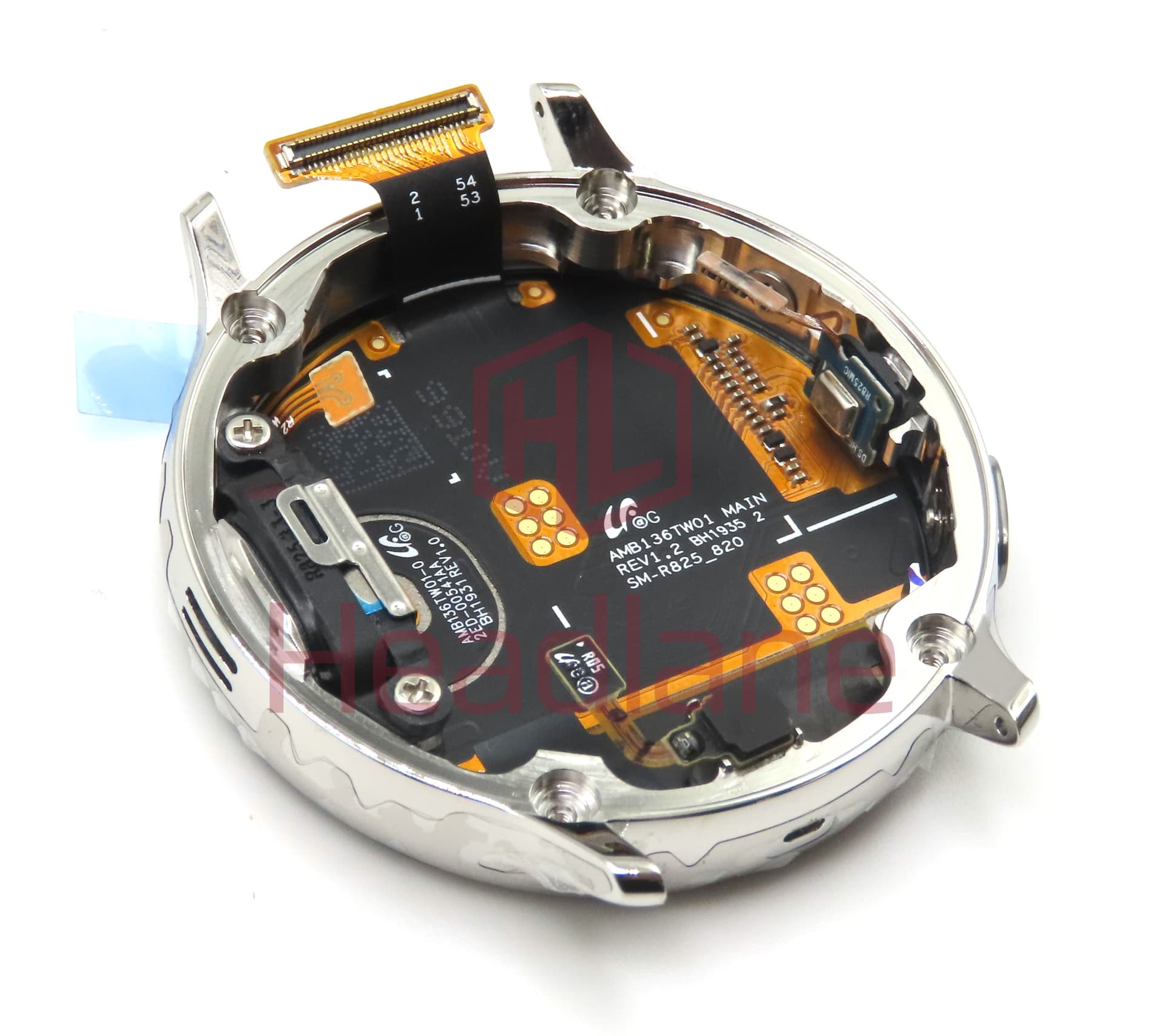 Samsung SM-R820 Galaxy Watch Active2 44mm LCD Display / Screen + Touch - Silver - view 2