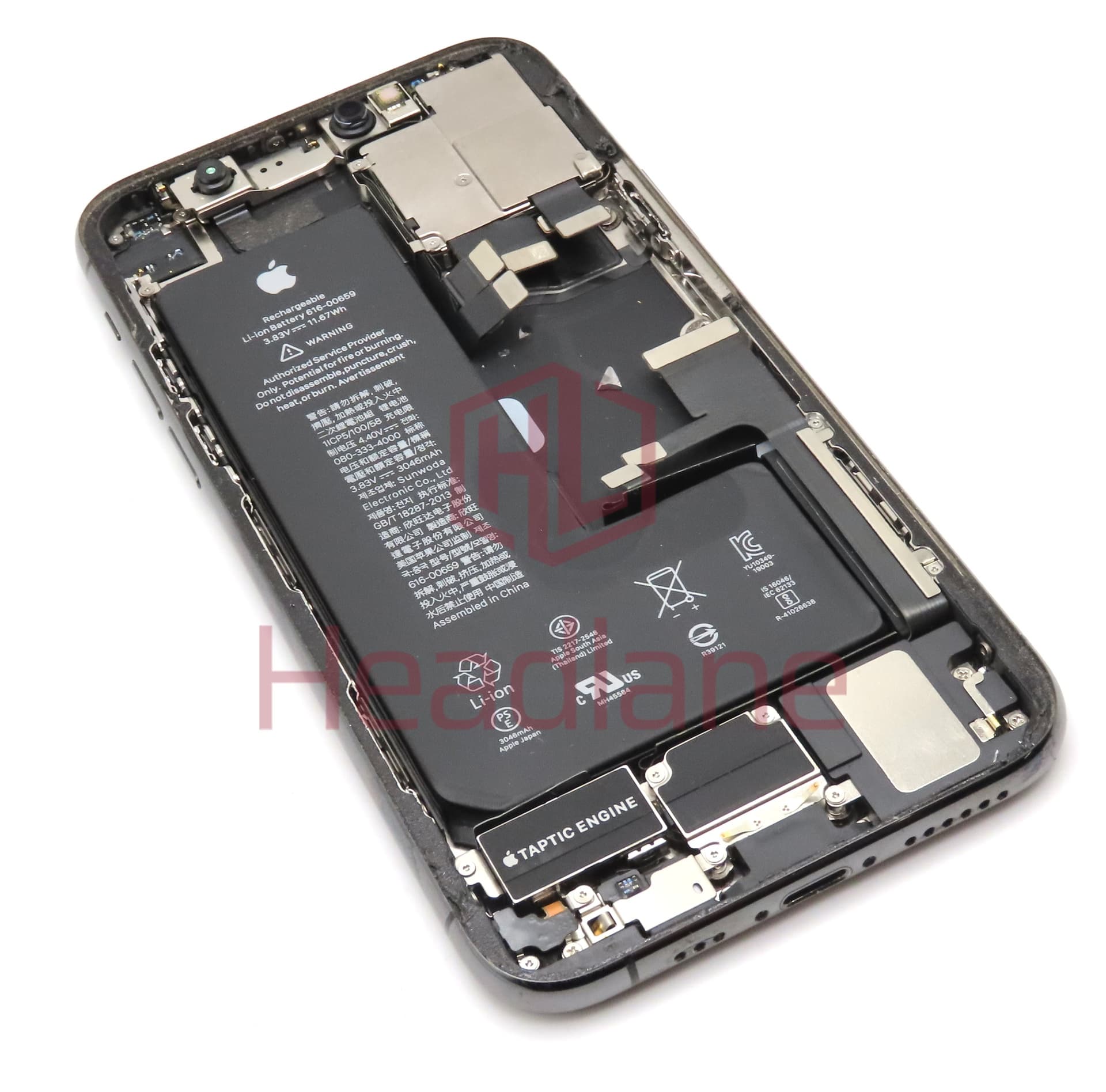 Apple iPhone 11 Pro Back / Battery Cover + Small Parts - Space Grey (Pulled - Grade A) - view 2
