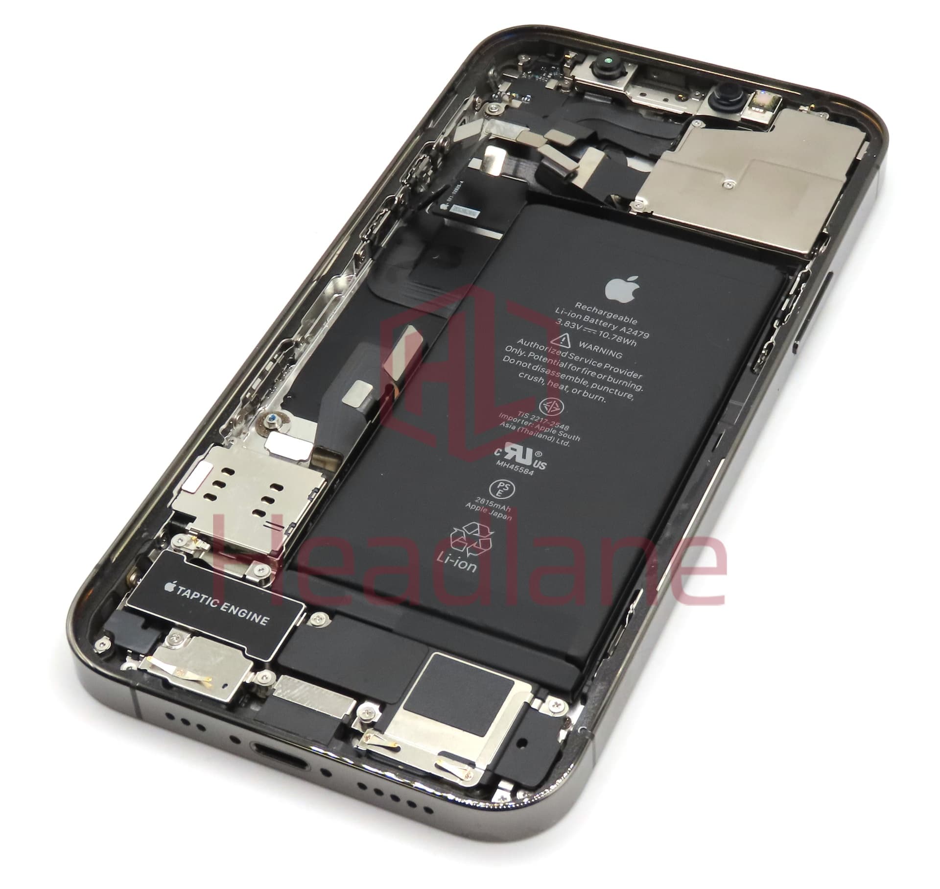 Apple iPhone 12 Pro Back / Battery Cover + Small Parts - Graphite (Grade A) - view 2