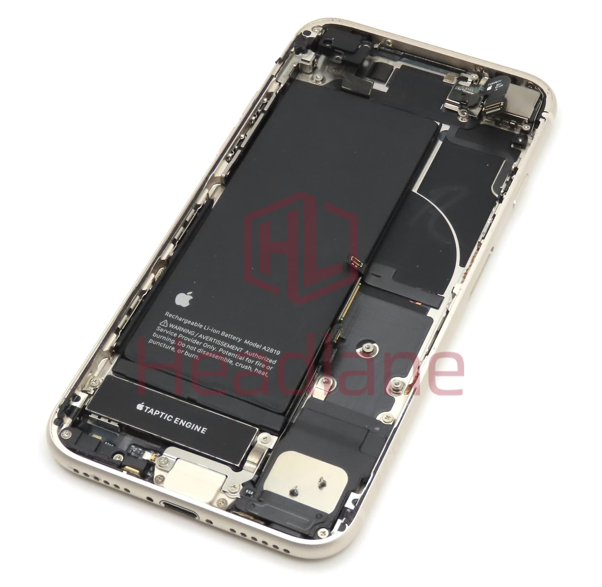 iPhone SE (3rd Gen) Back / Battery Cover + Small Parts - Starlight (Pulled - Grade B) - view 2