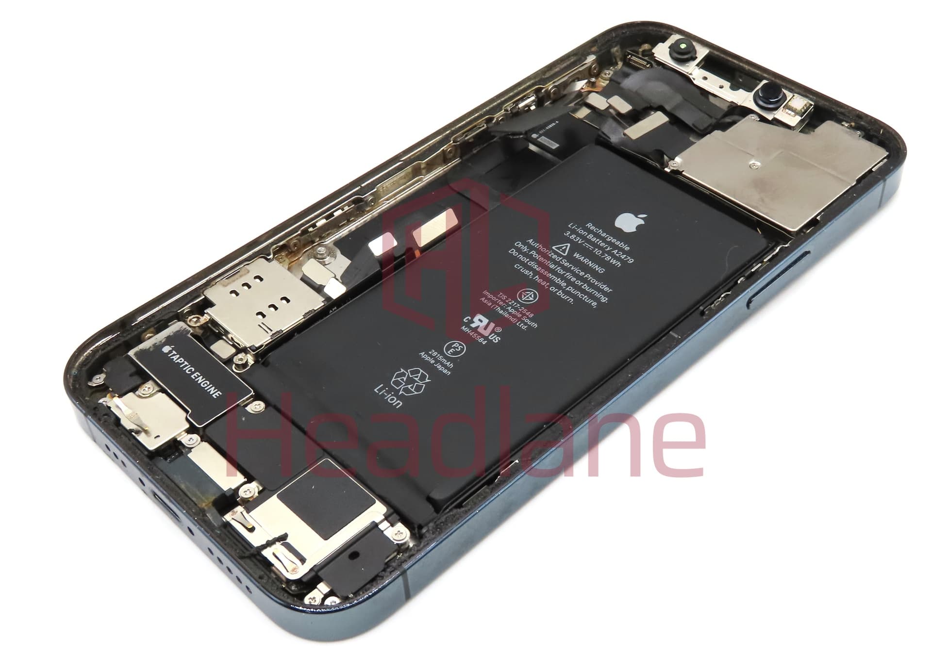 Apple iPhone 12 Pro Back / Battery Cover + Small Parts - Blue (Grade B) - view 2
