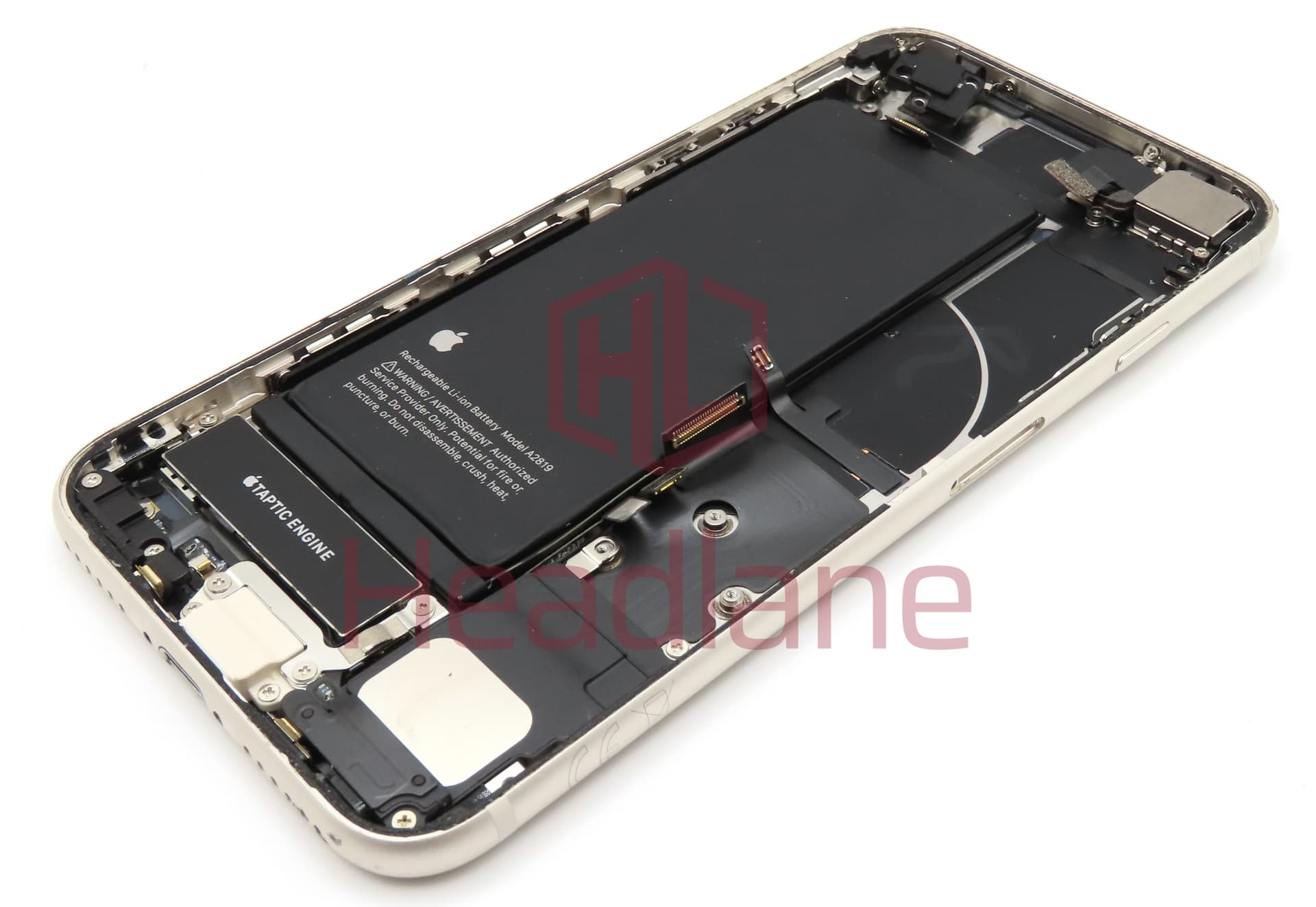 iPhone SE (3rd Gen) Back / Battery Cover + Small Parts - Starlight (Pulled - Grade C) - view 2